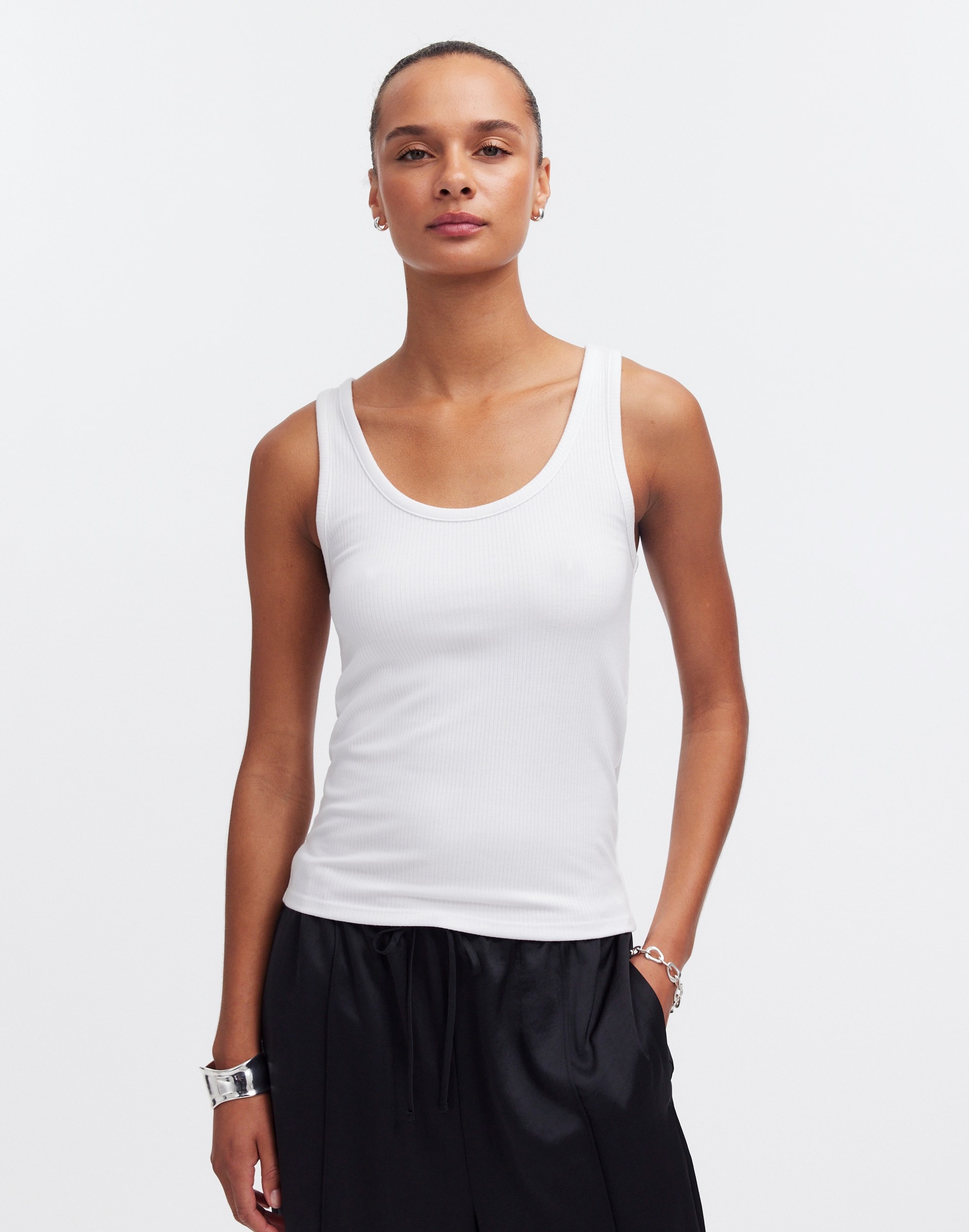 Drapey Rib Tank | Madewell