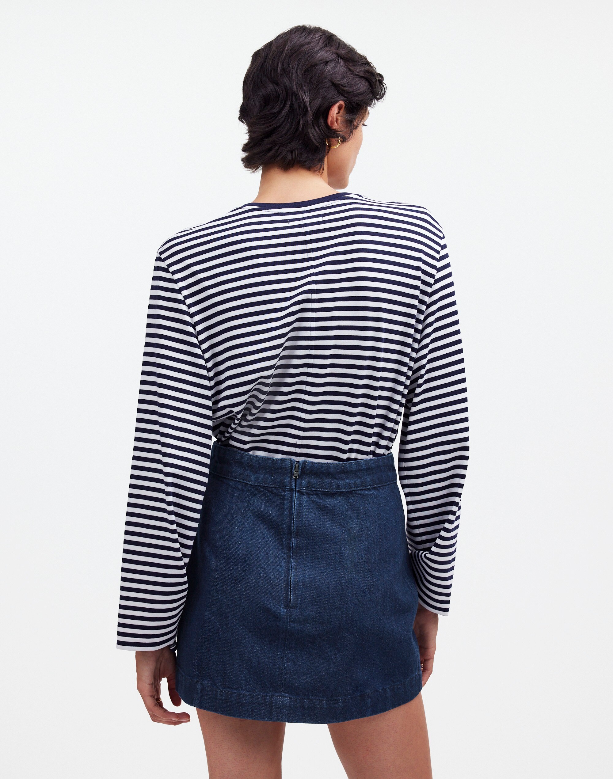 Denim Seamed Mini Skirt Maytown Wash | Madewell