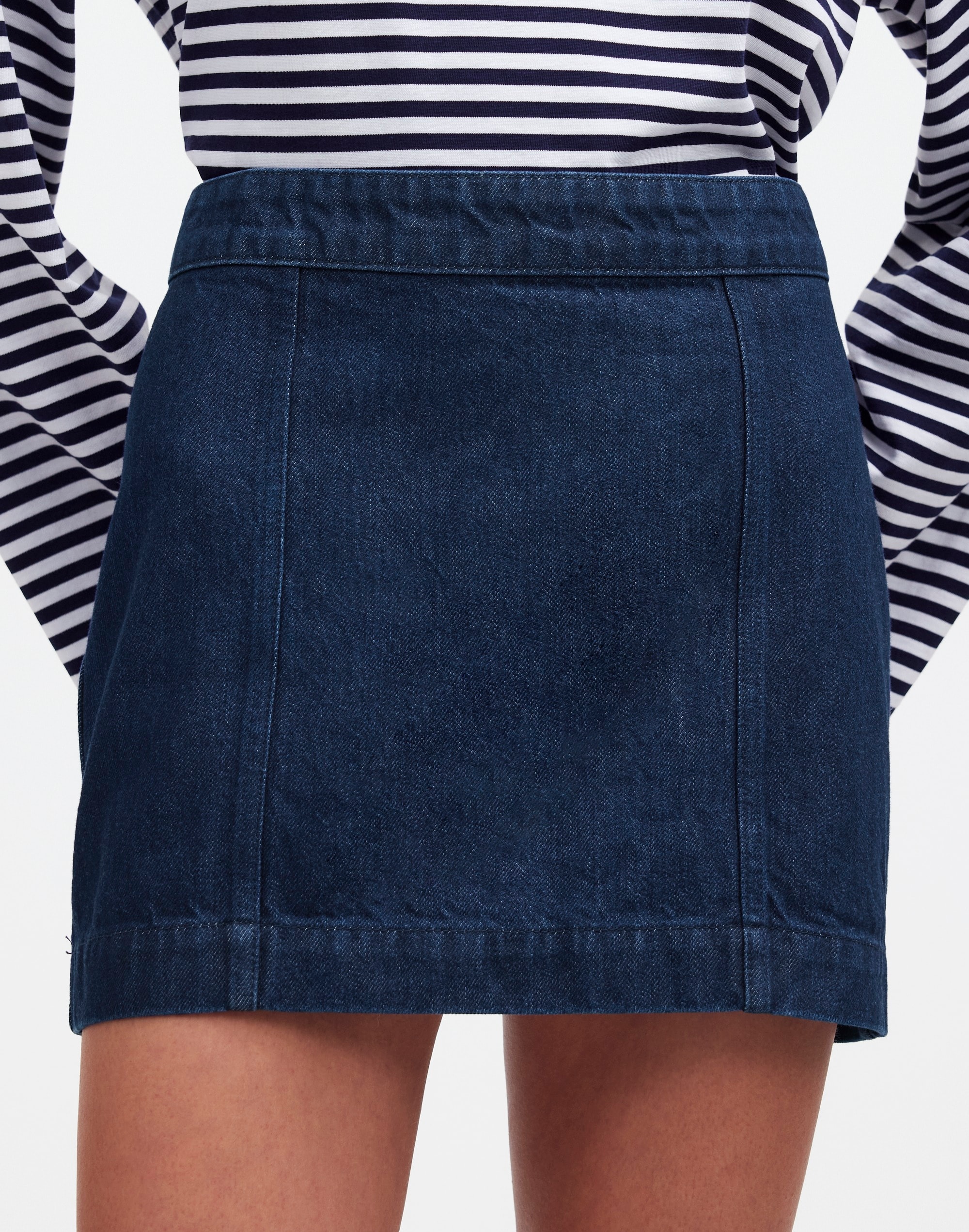 Denim Seamed Mini Skirt Maytown Wash | Madewell