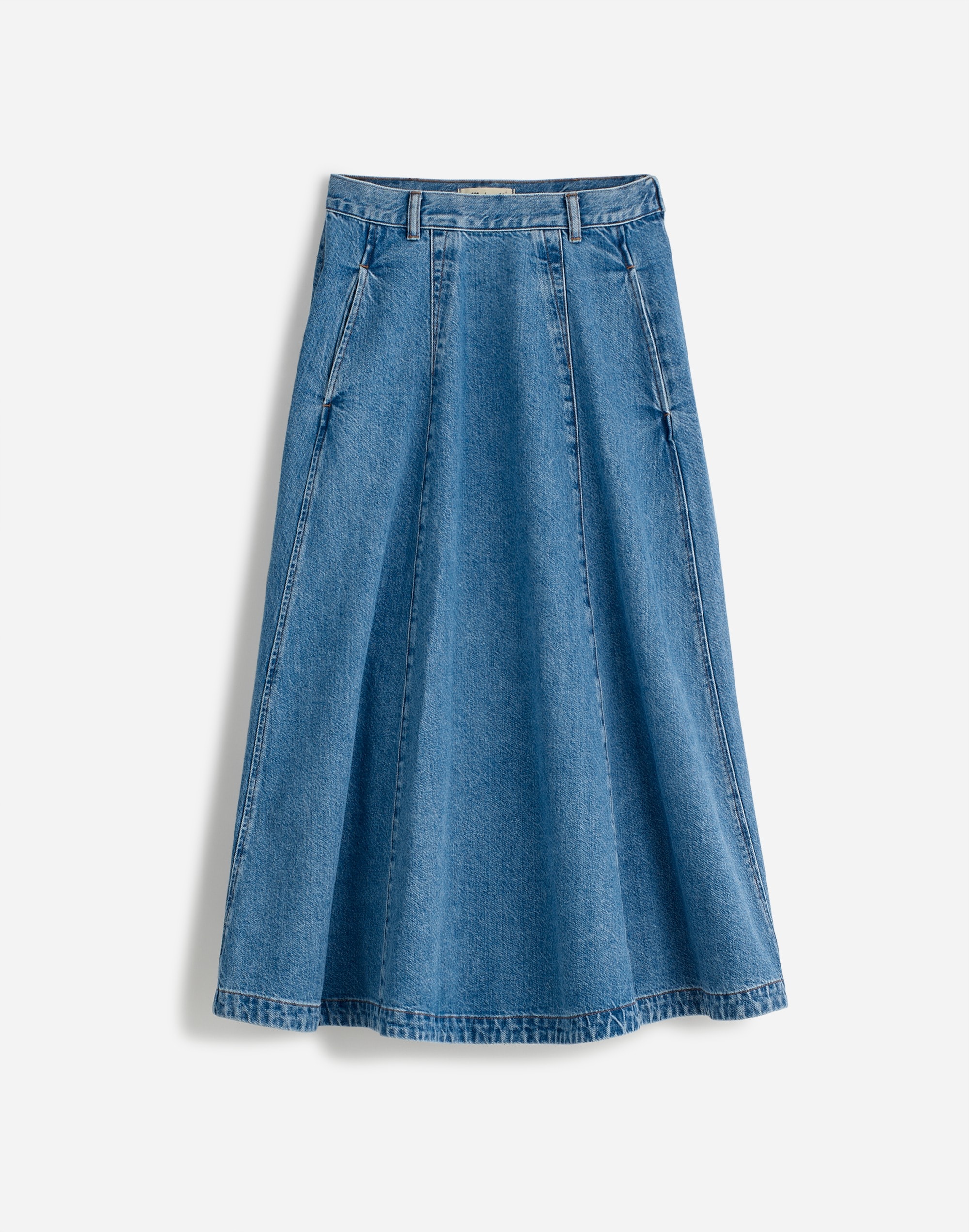 Denim Circle Midi Skirt Java Wash | Madewell