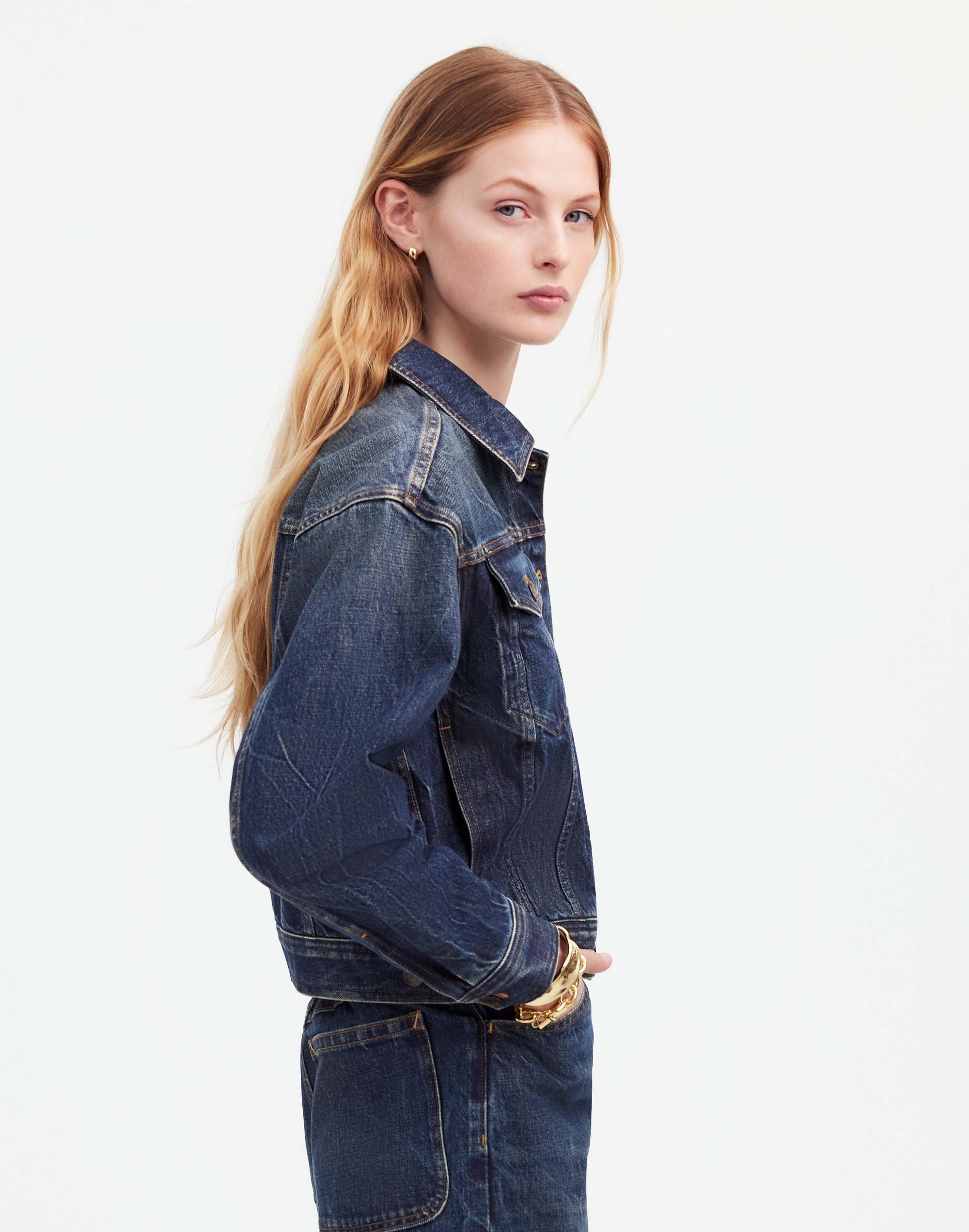 Madewell x Kaihara Boxy Jean Jacket Karney Wash |