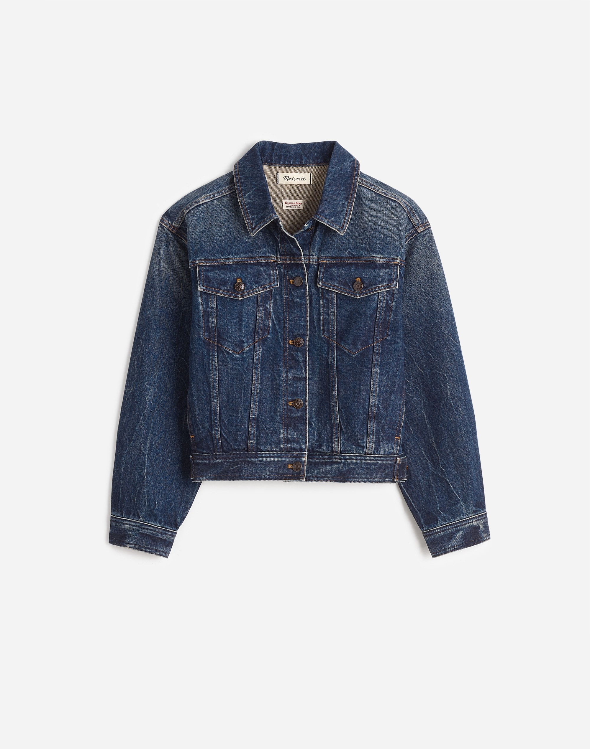 Madewell x Kaihara Boxy Jean Jacket Karney Wash |