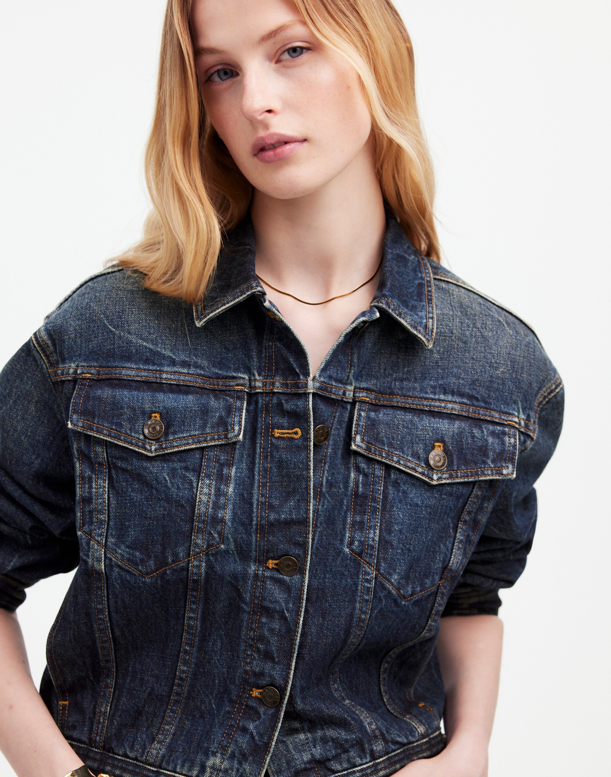 Madewell x Kaihara Boxy Jean Jacket Karney Wash |