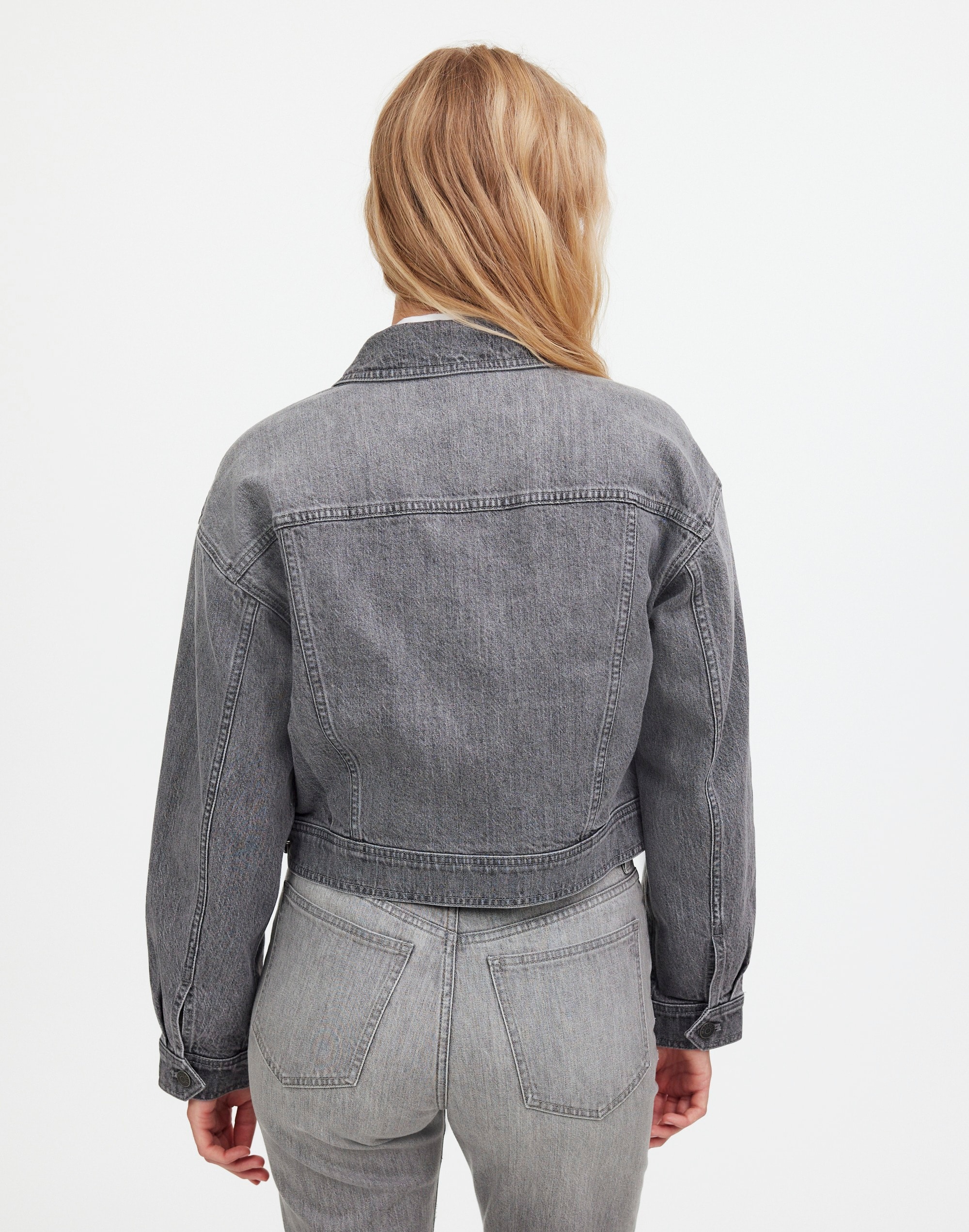 Button-Front Denim Jacket in Hallandale Wash | Madewell