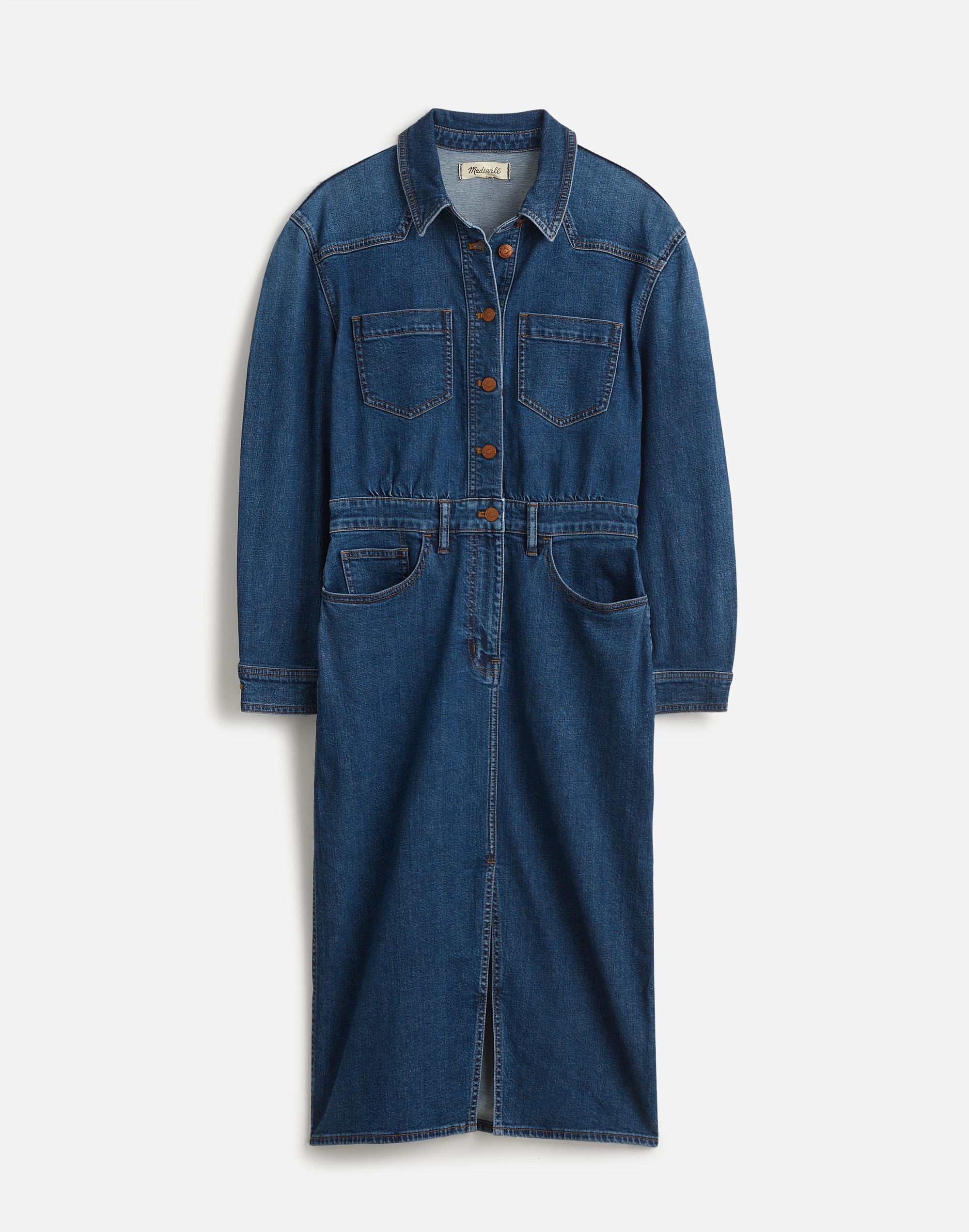 Denim Western Midi Shirtdress Laselle Wash | Madewell