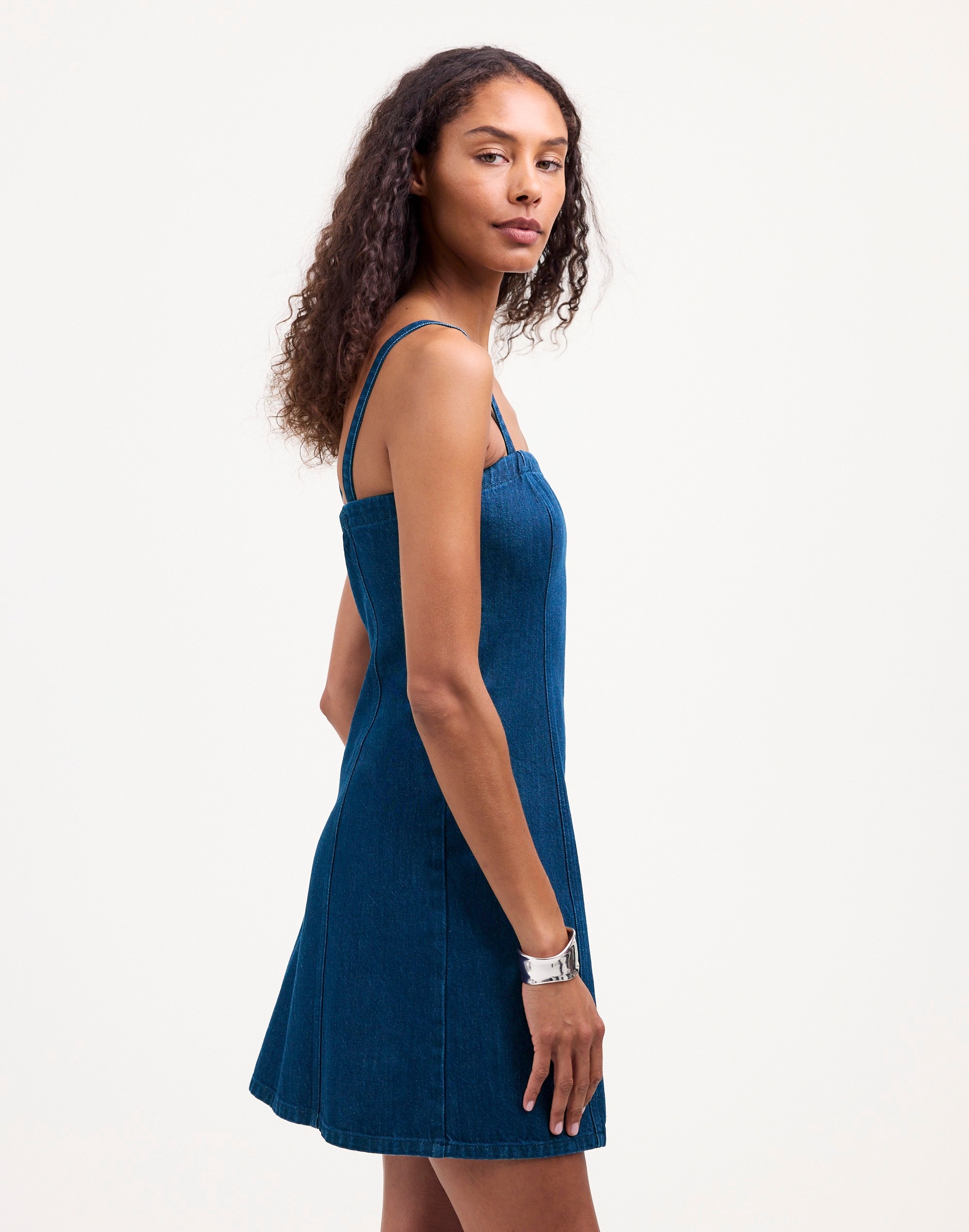 Denim Strapless Mini Dress Maytown Wash | Madewell