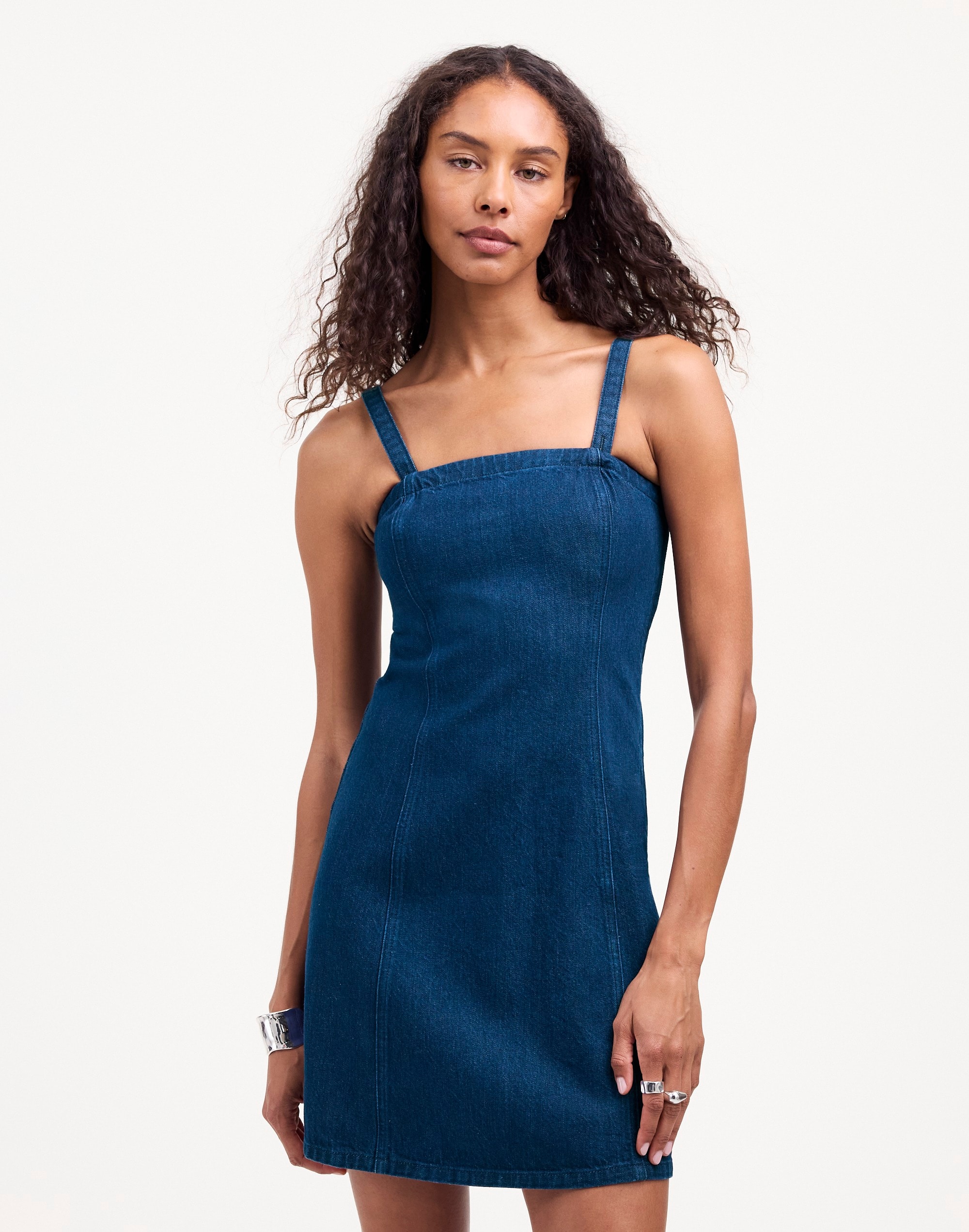 Denim Strapless Mini Dress Maytown Wash | Madewell