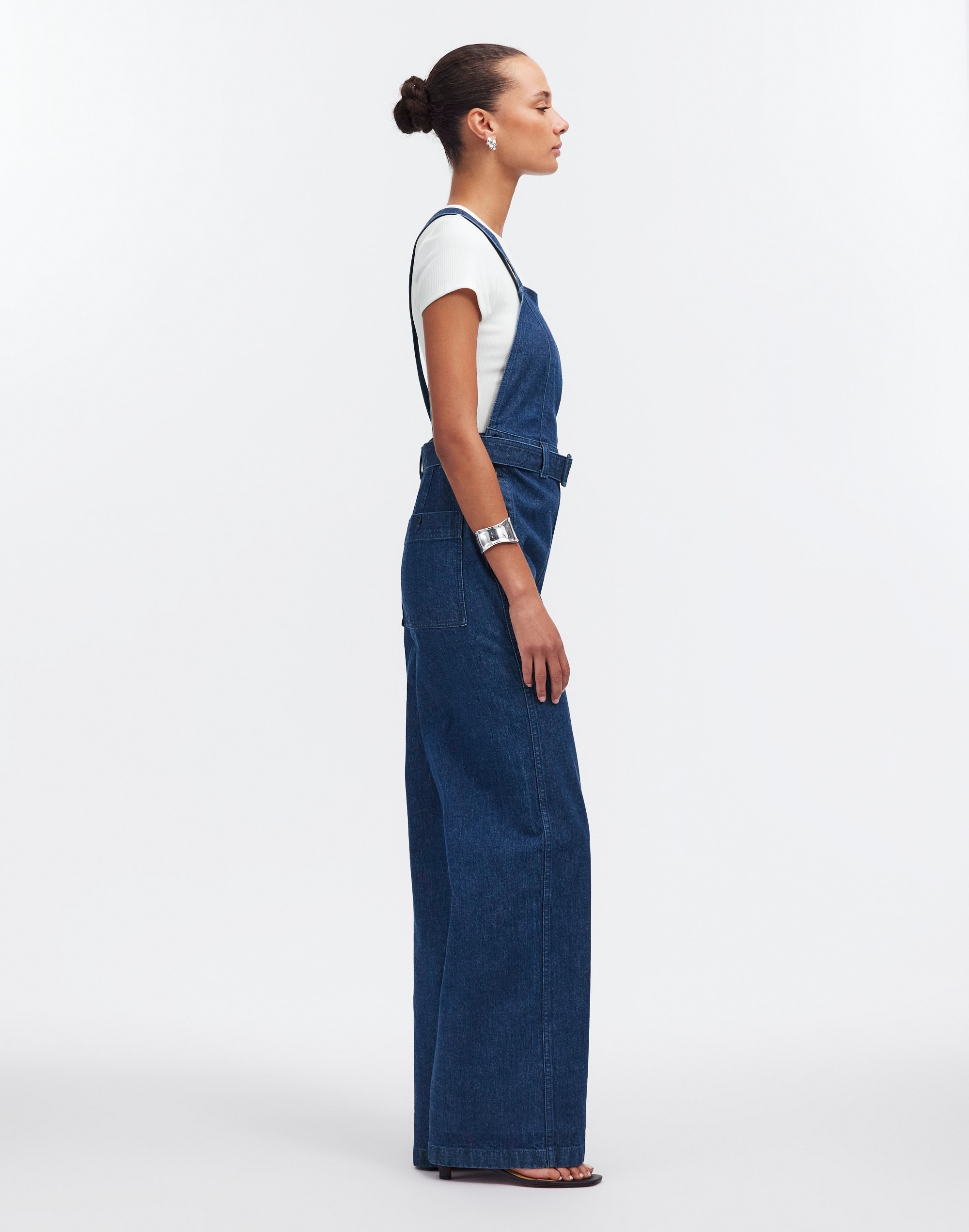 Denim Cross-Back Jumpsuit Cason Wash | Madewell