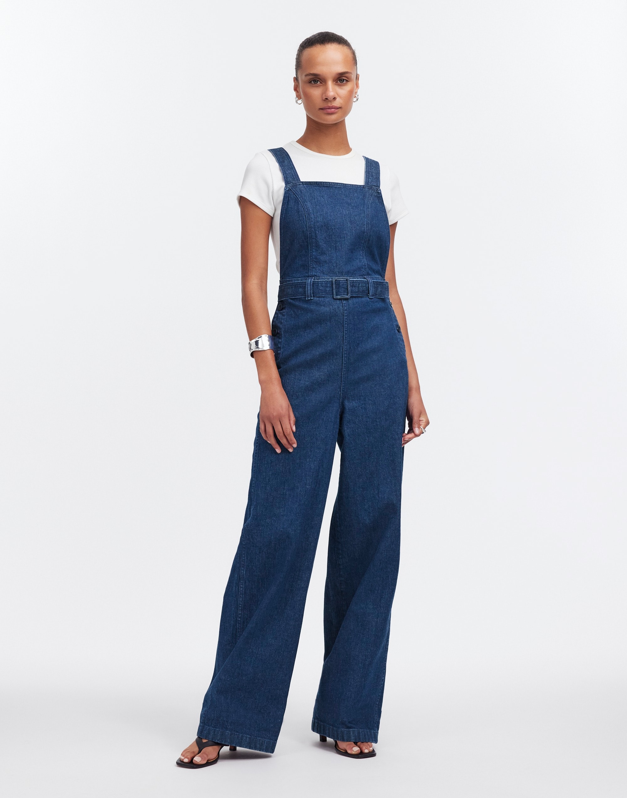 Denim Cross-Back Jumpsuit Cason Wash | Madewell