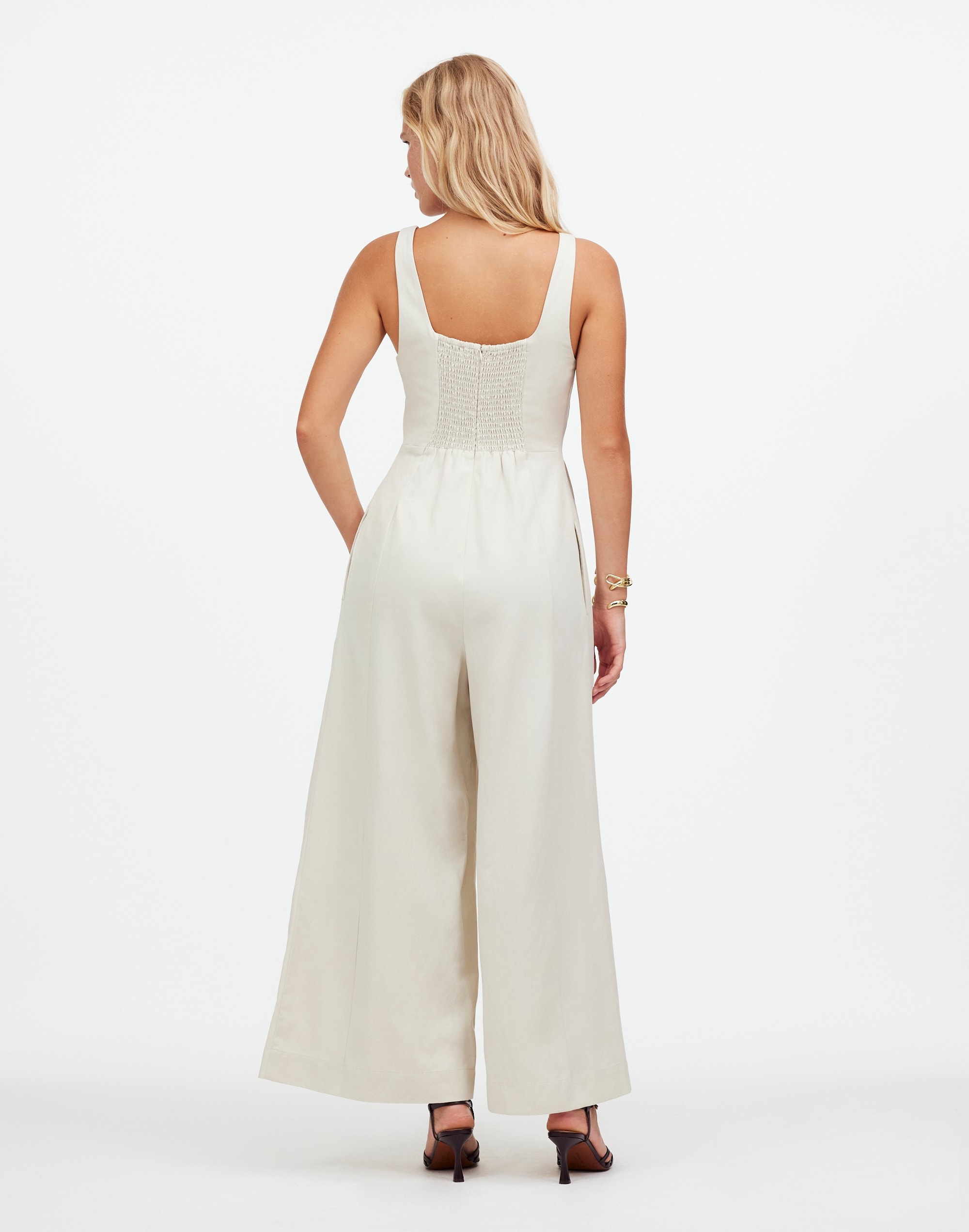 Wide-Leg Tank Jumpsuit Drapey Twill | Madewell