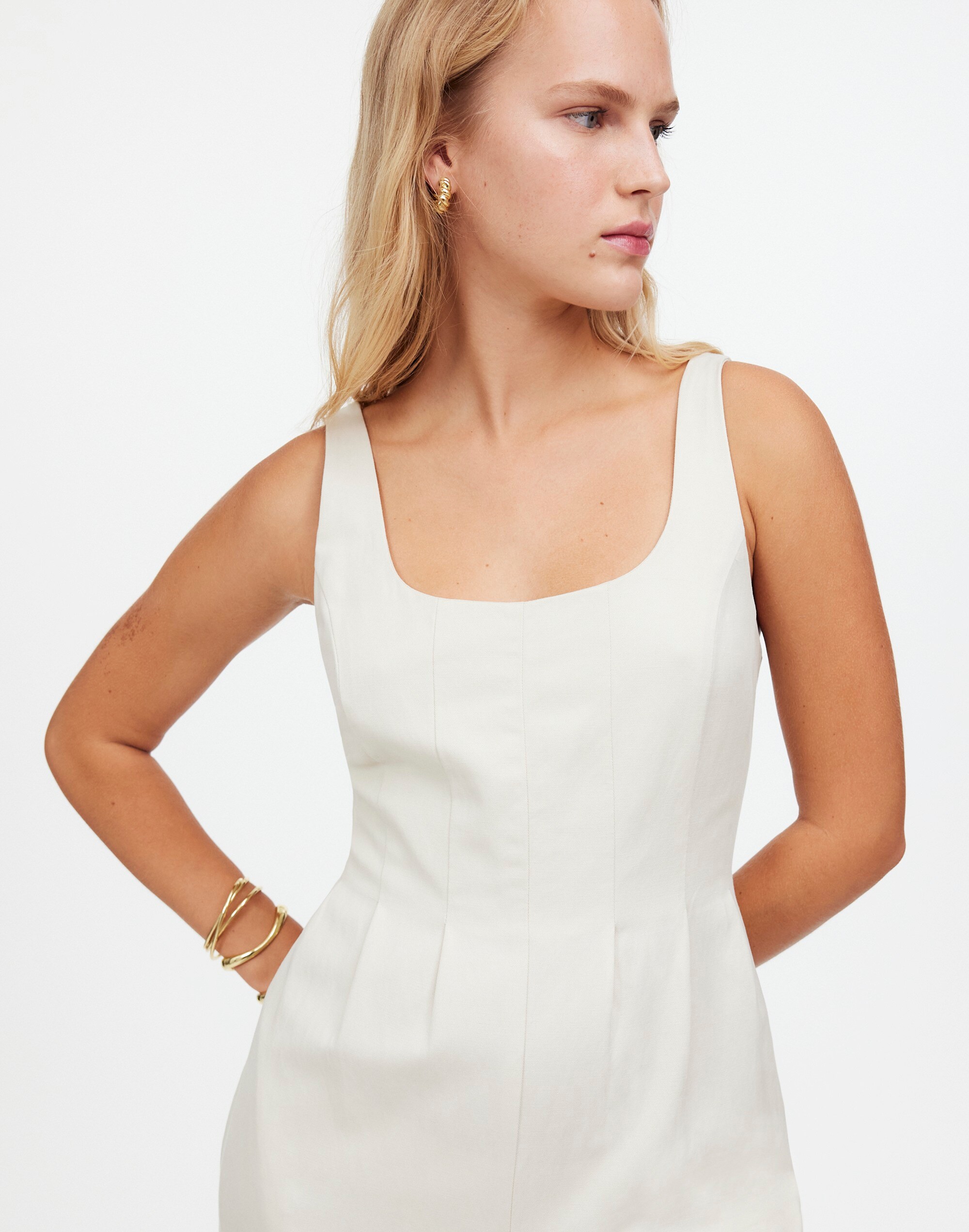 Wide-Leg Tank Jumpsuit Drapey Twill | Madewell