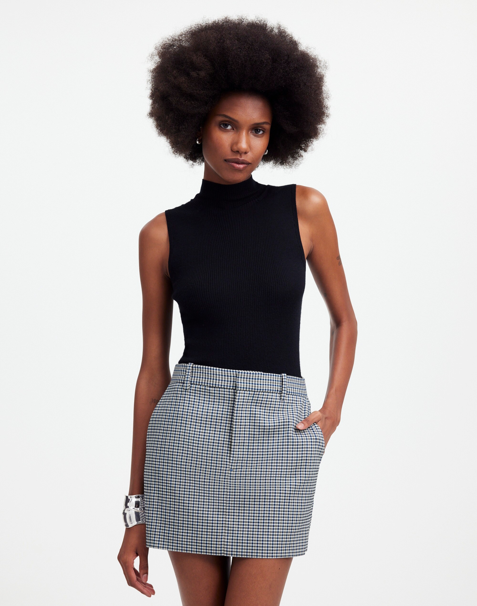 Suiting Mini Skirt Yarn-Dyed Plaid | Madewell