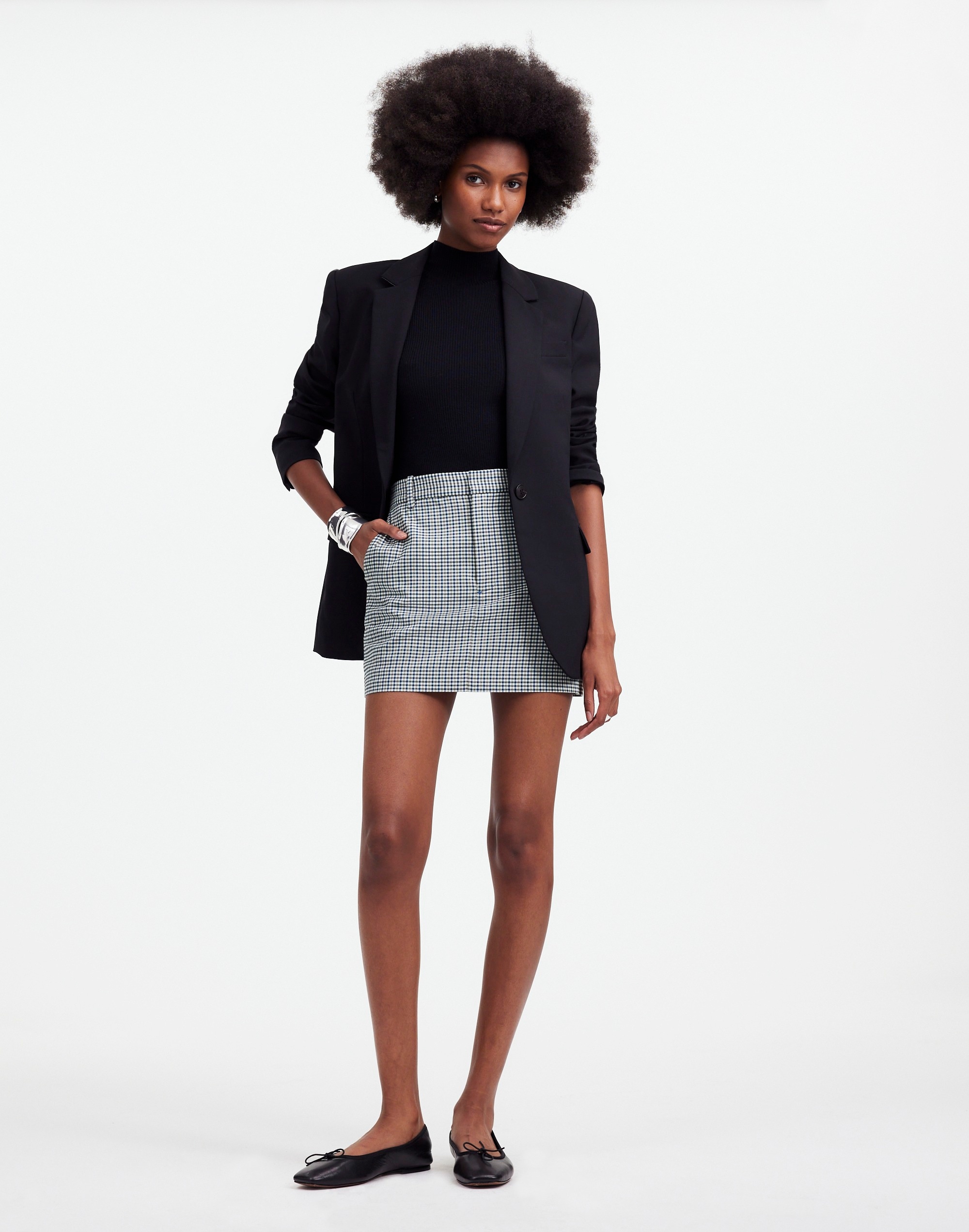 Suiting Mini Skirt Yarn-Dyed Plaid | Madewell