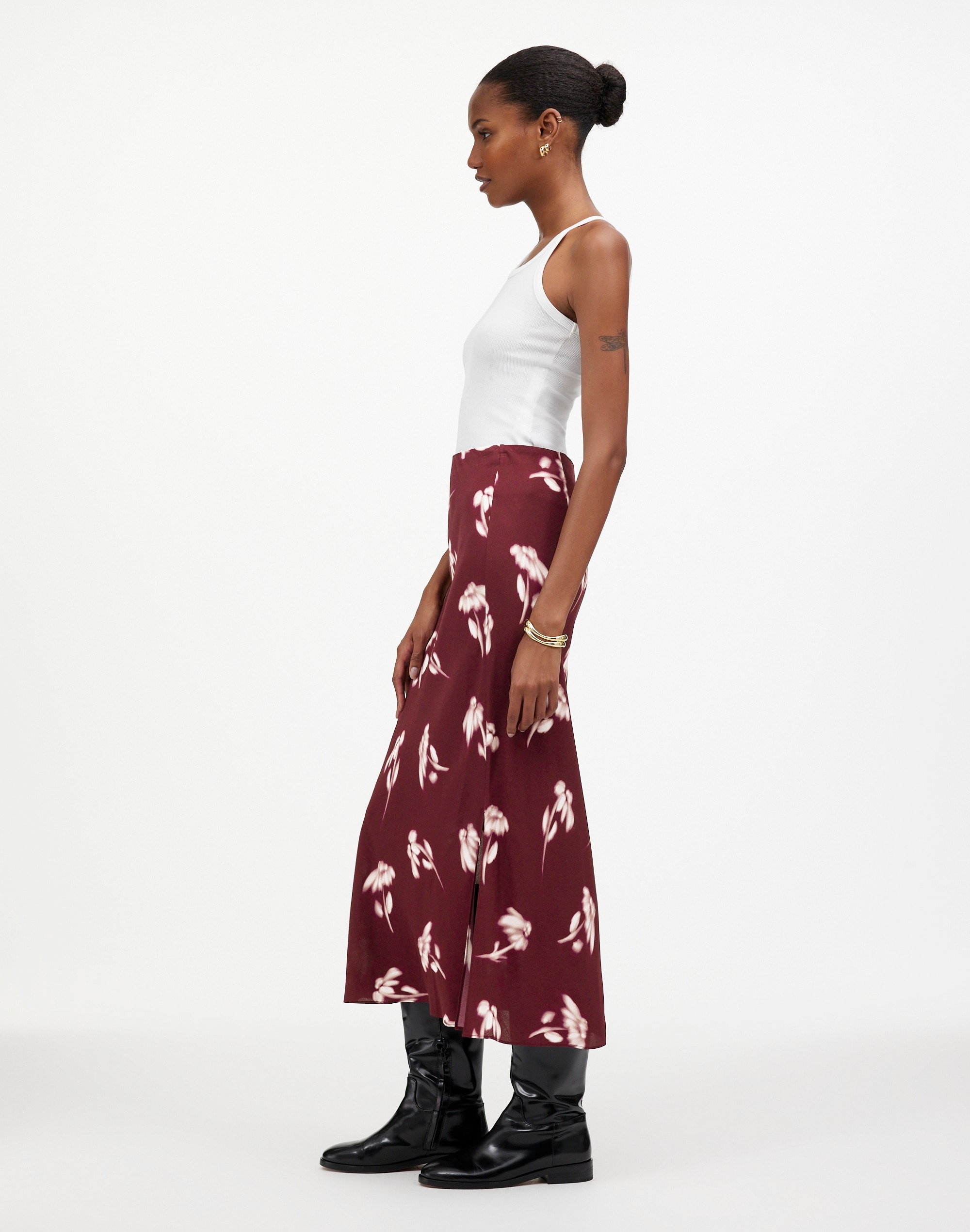 Maxi Slip Skirt Floral | Madewell