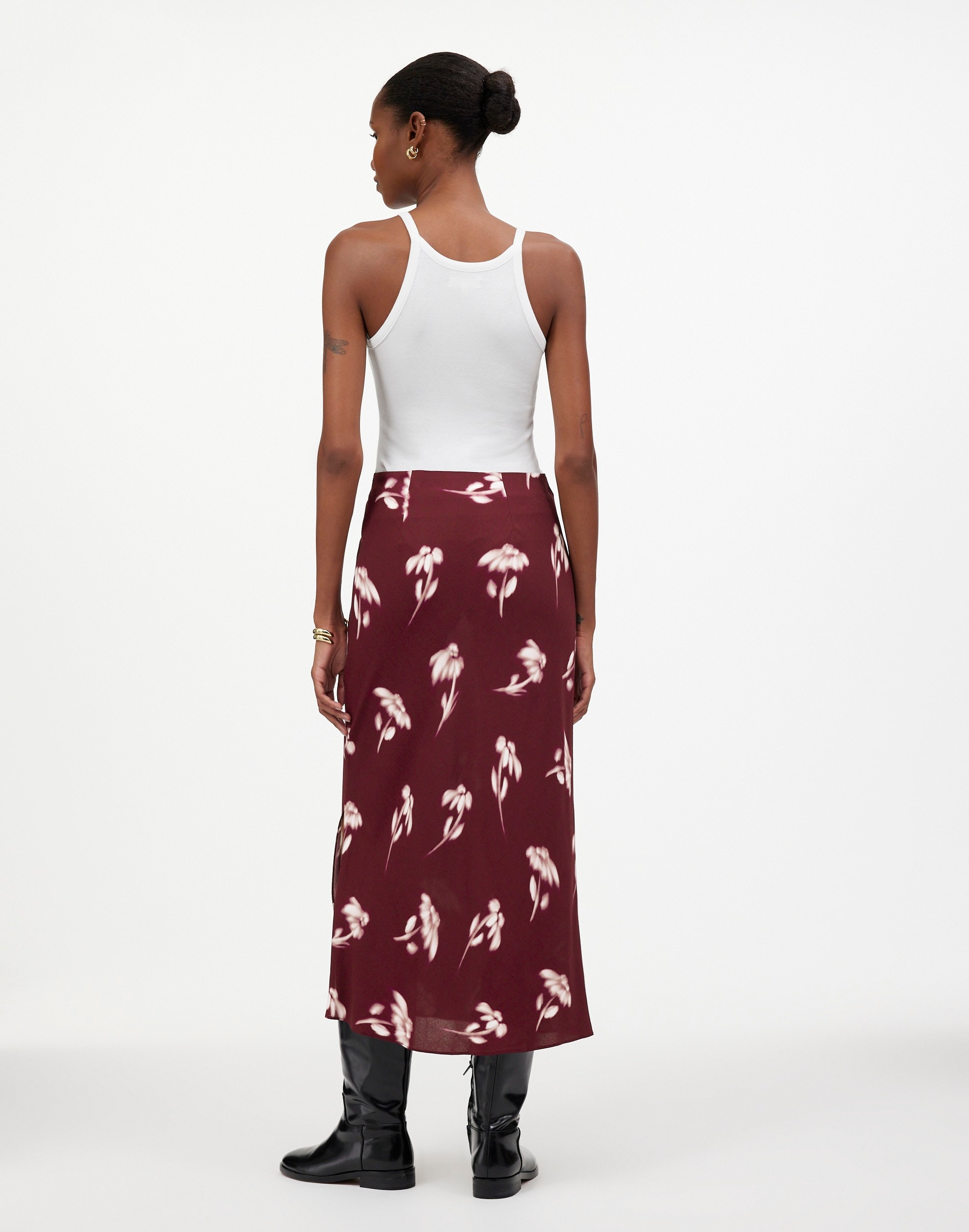 Maxi Slip Skirt Floral | Madewell