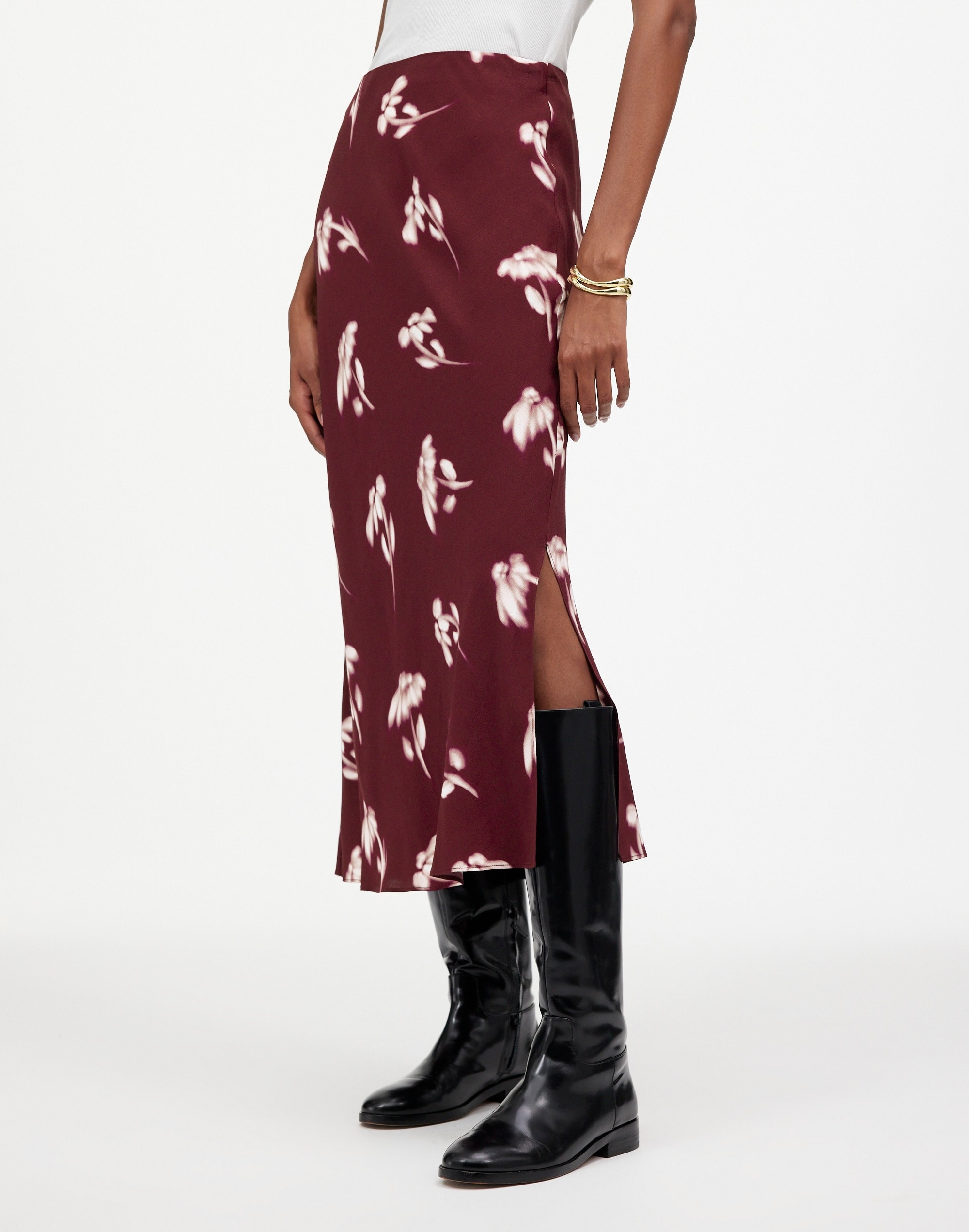 Maxi Slip Skirt Floral | Madewell