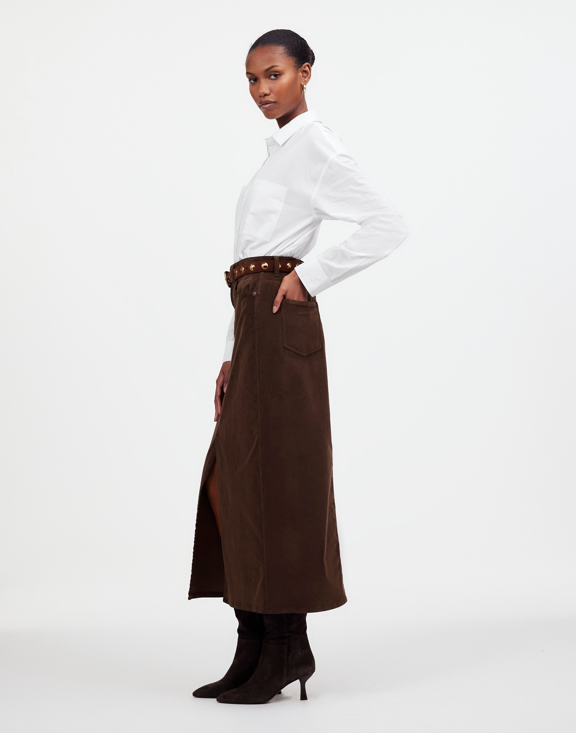 Corduroy Midi Skirt | Madewell