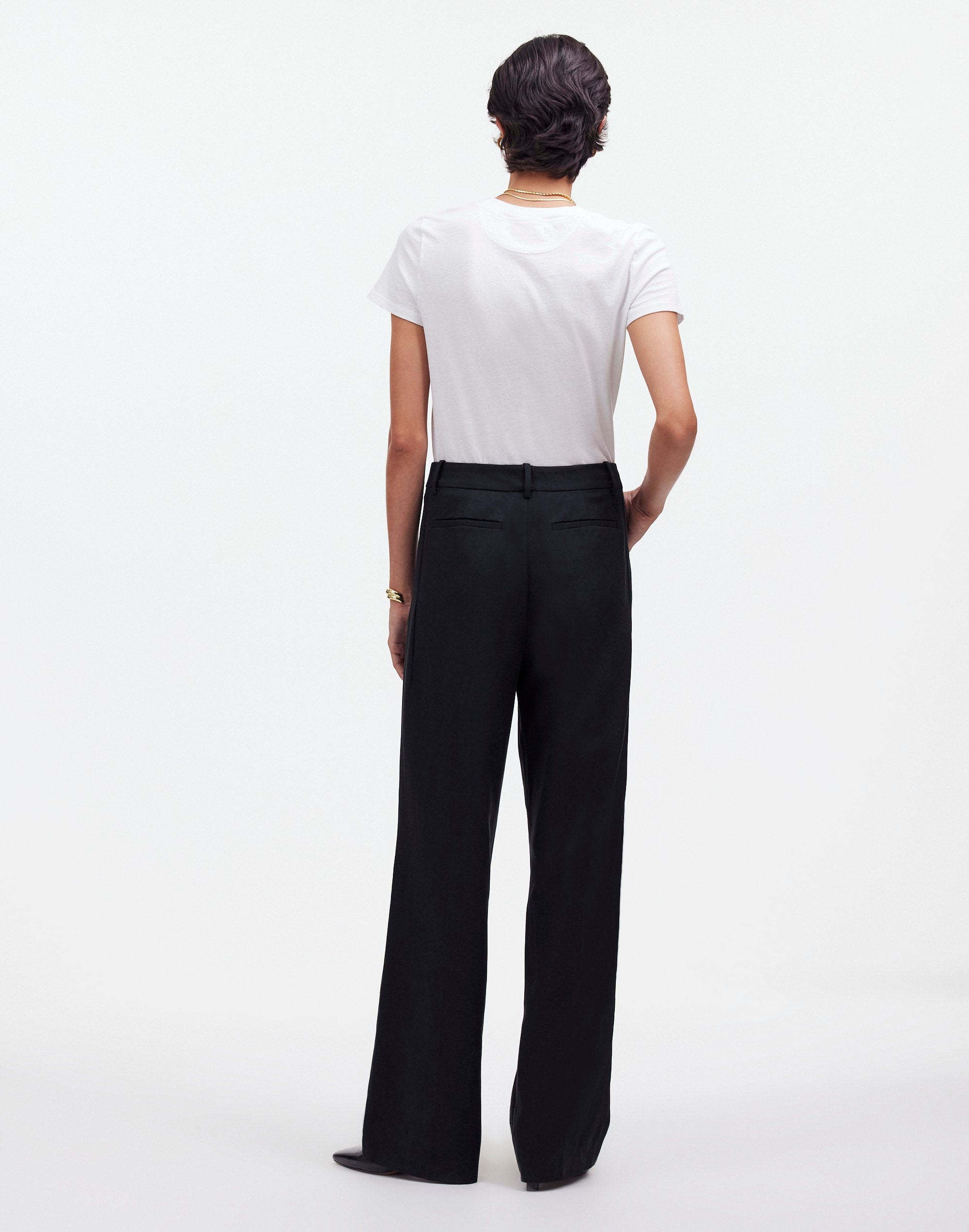 Slouchy Straight Pants Drapey Twill | Madewell