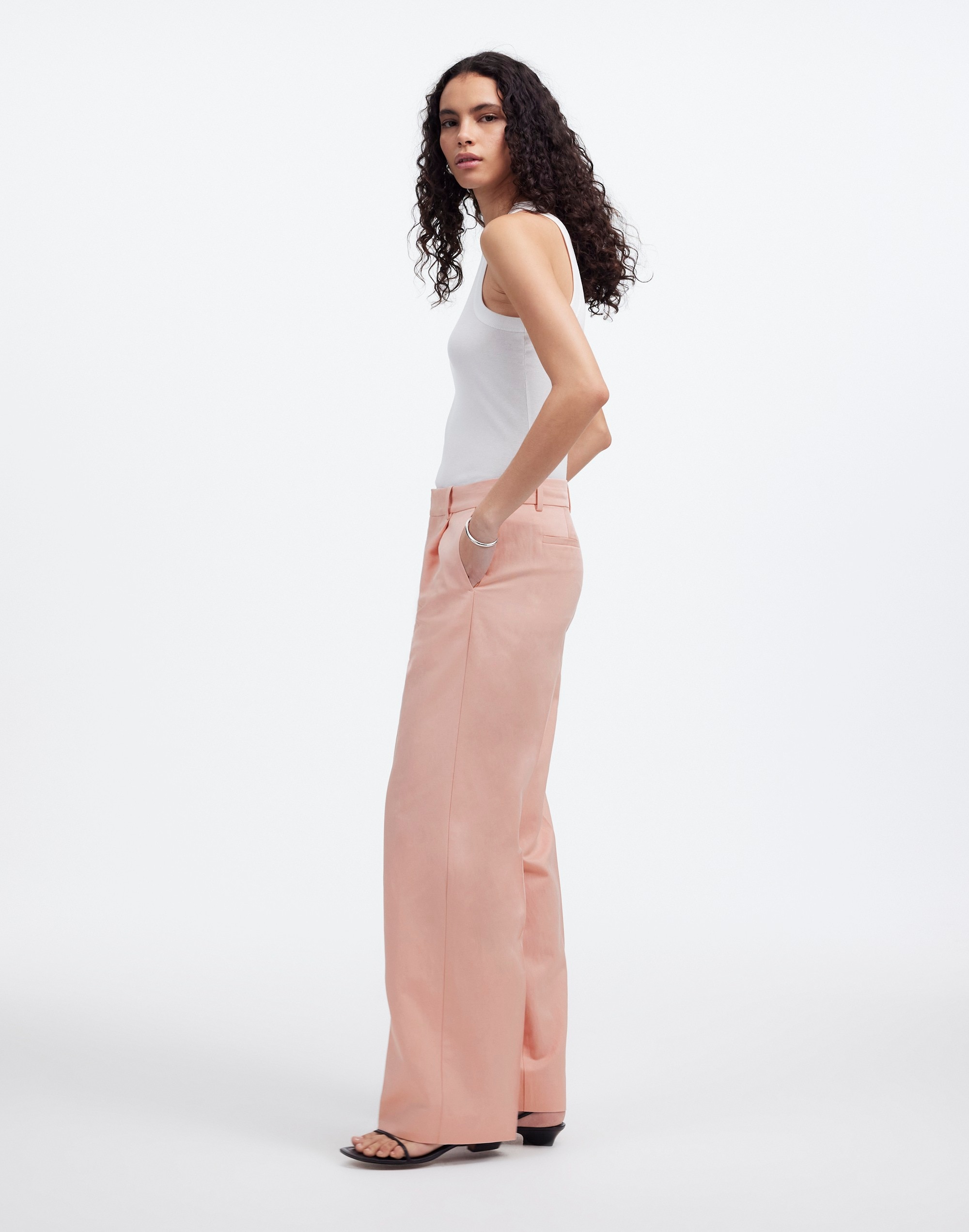 Tall Slouchy Straight Pants Drapey Twill | Madewell