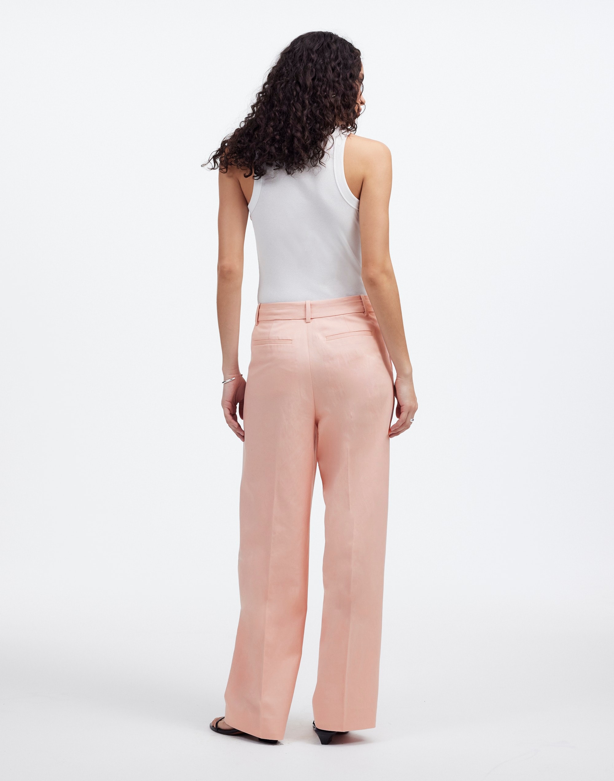 Tall Slouchy Straight Pants Drapey Twill | Madewell