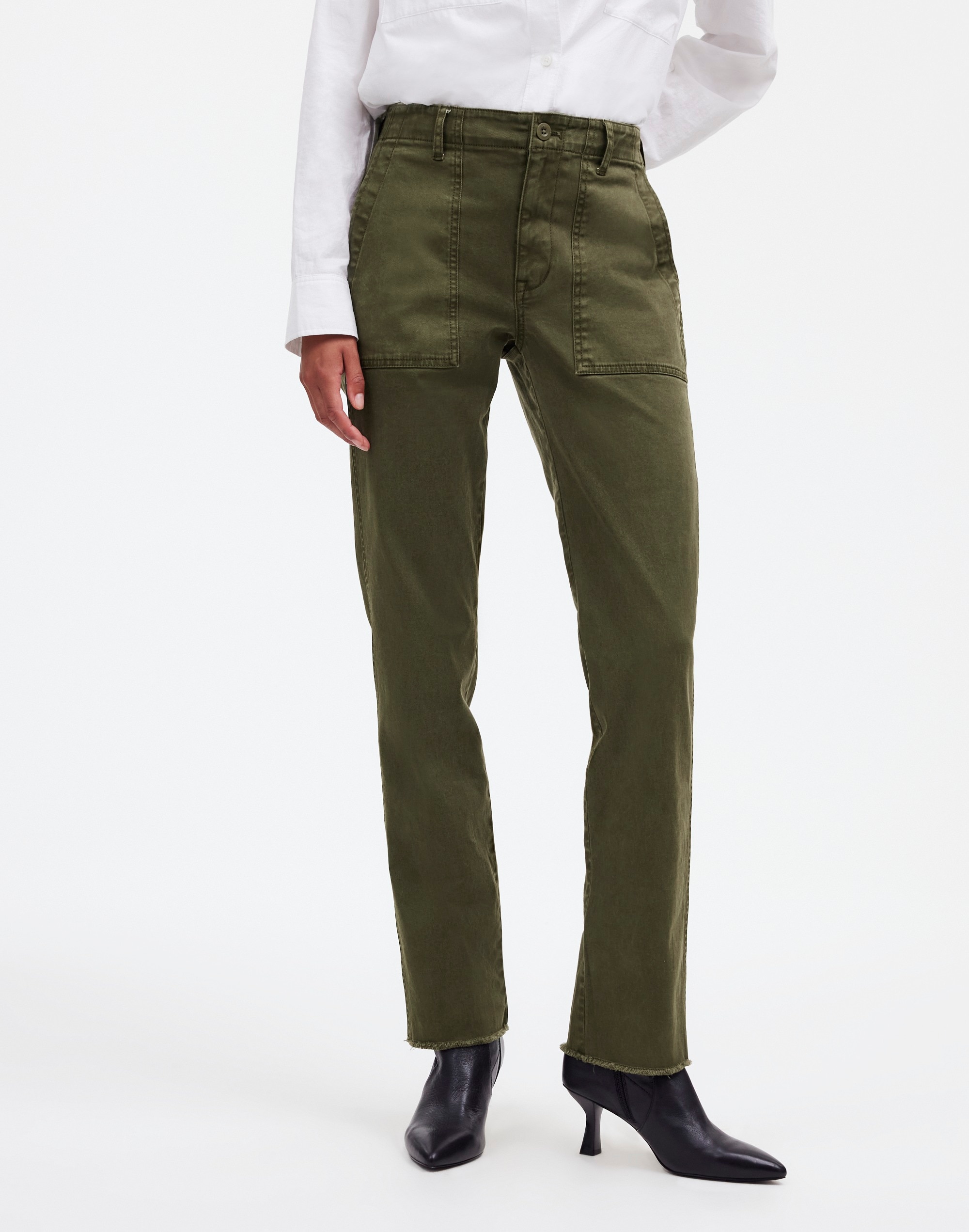 The Petite Slim Straight Trouser Pant Garment Dye | Madewell