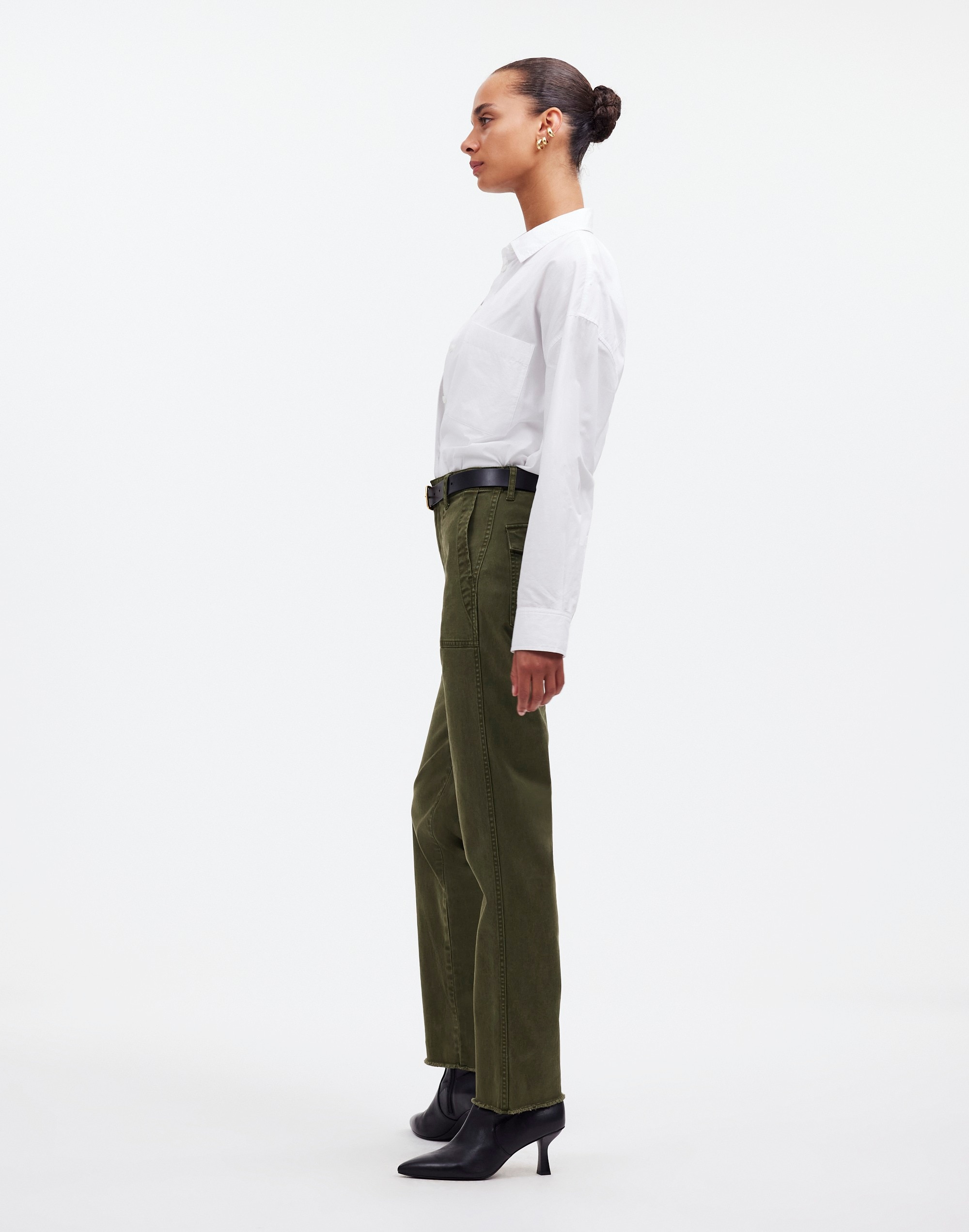 The Petite Slim Straight Trouser Pant Garment Dye | Madewell