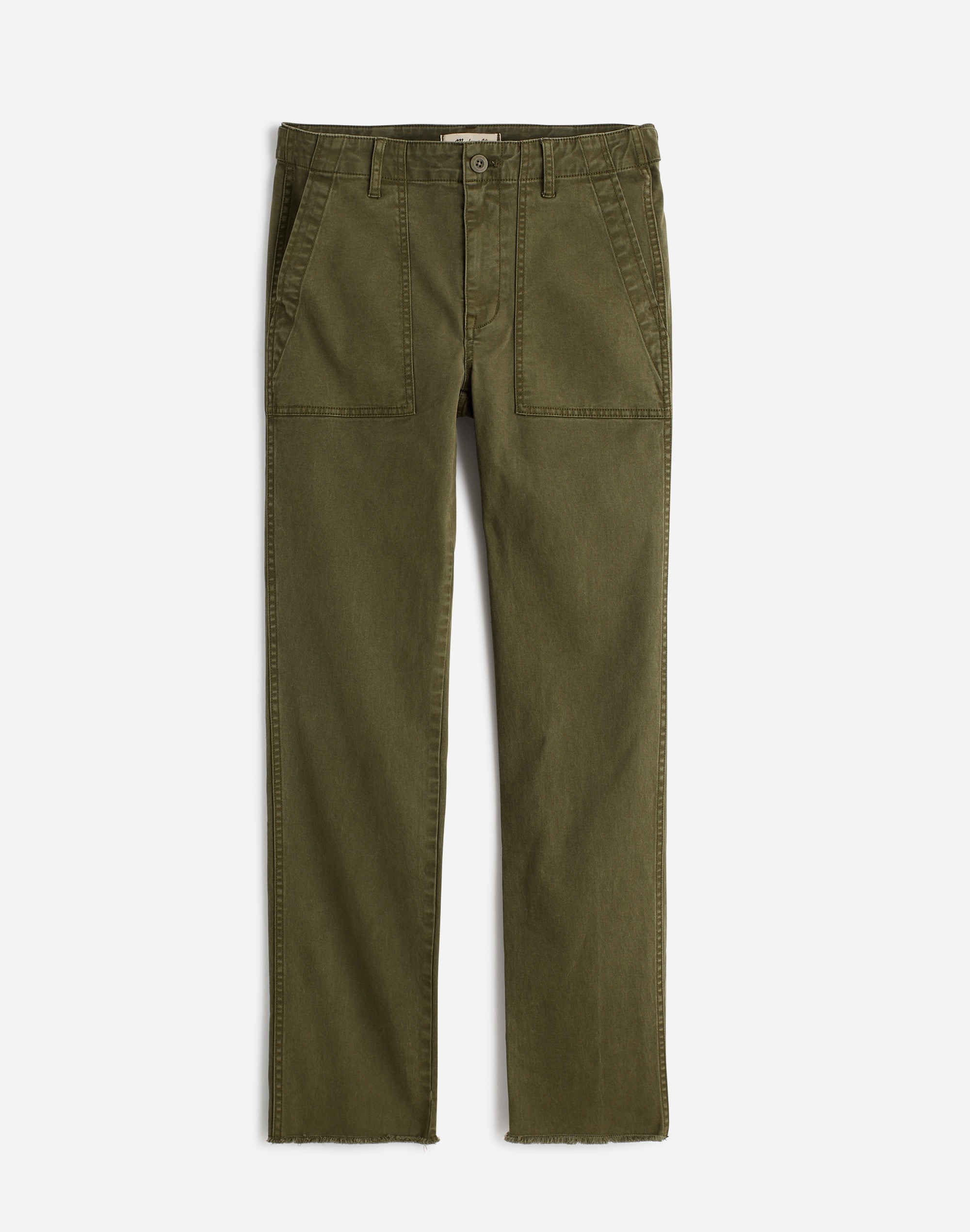 Mw The Slim Straight Utility Pant In Faded Ivy