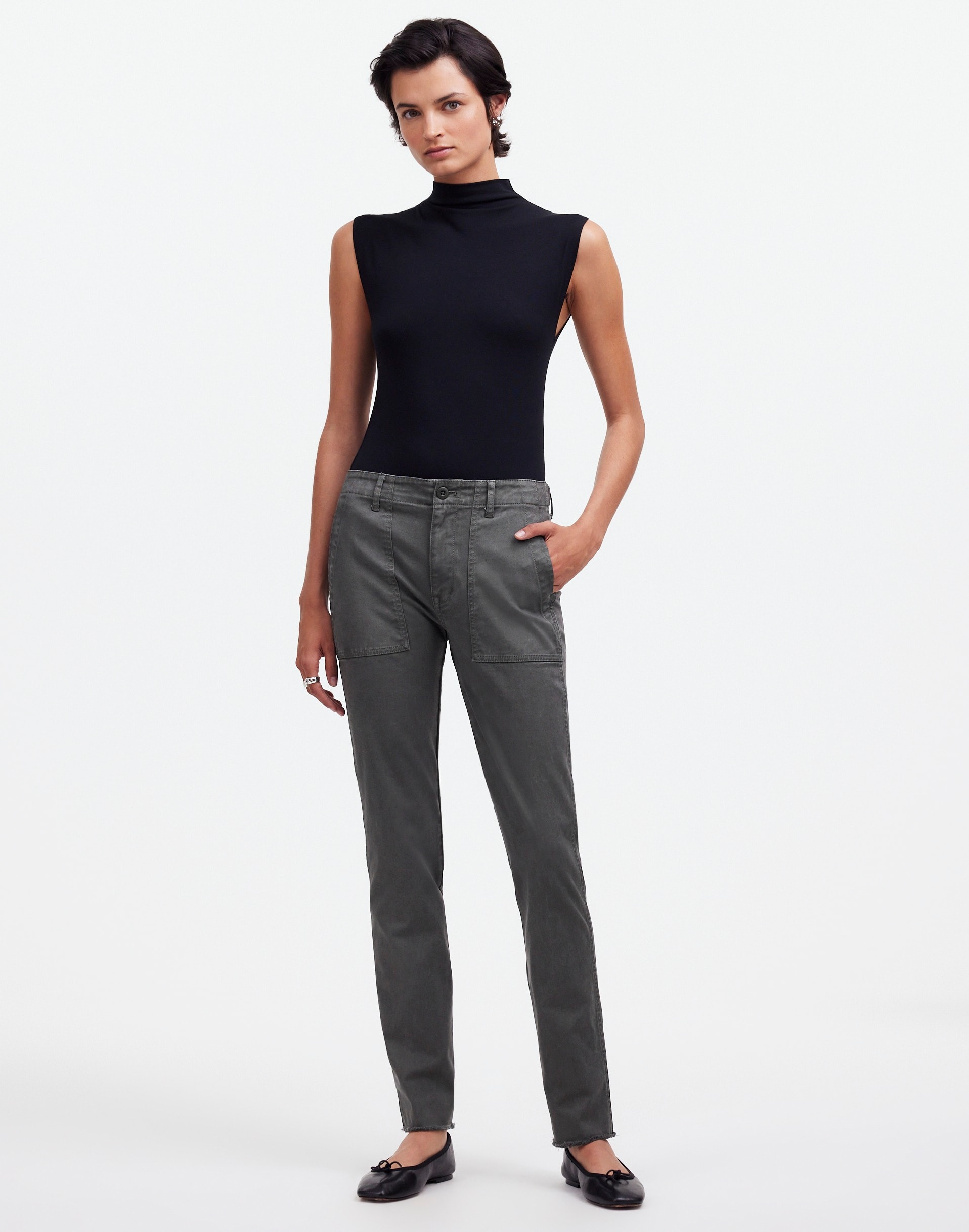 The Tall Slim Straight Trouser Pant in Garment Dye | Madewell