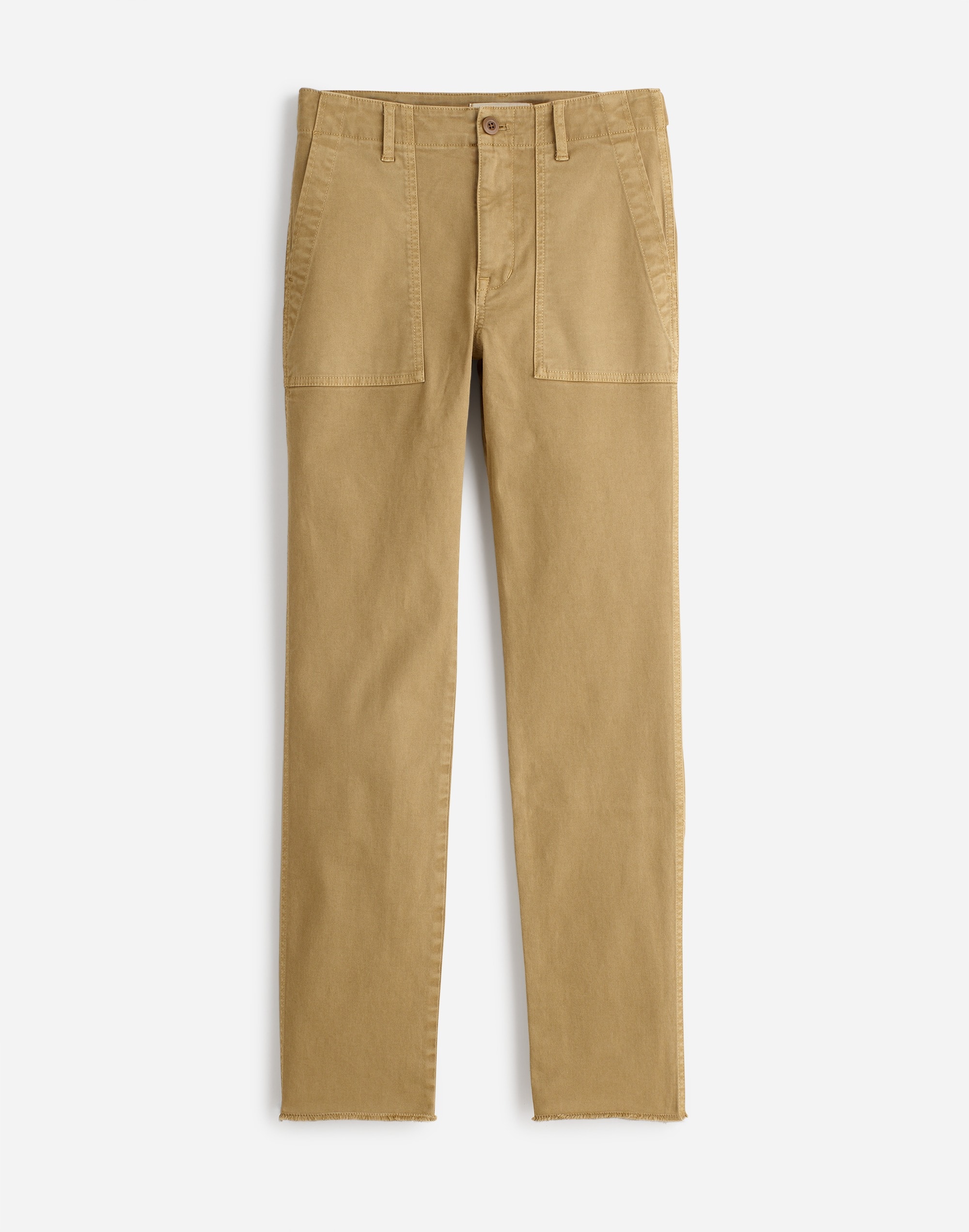 Mw The Slim Straight Utility Pant In Light Latte