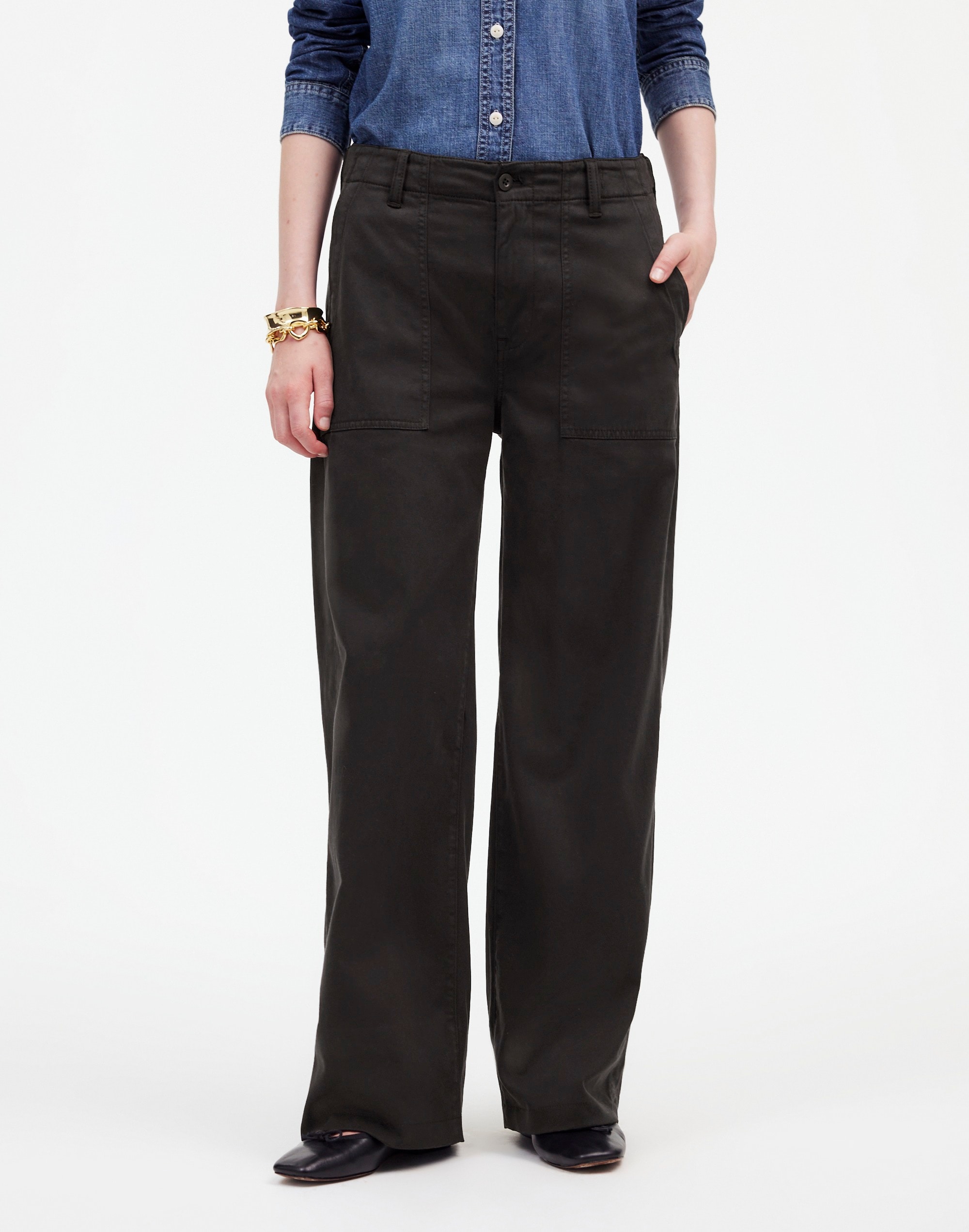 Petite Low-Slung Baggy Utility Pants | Madewell