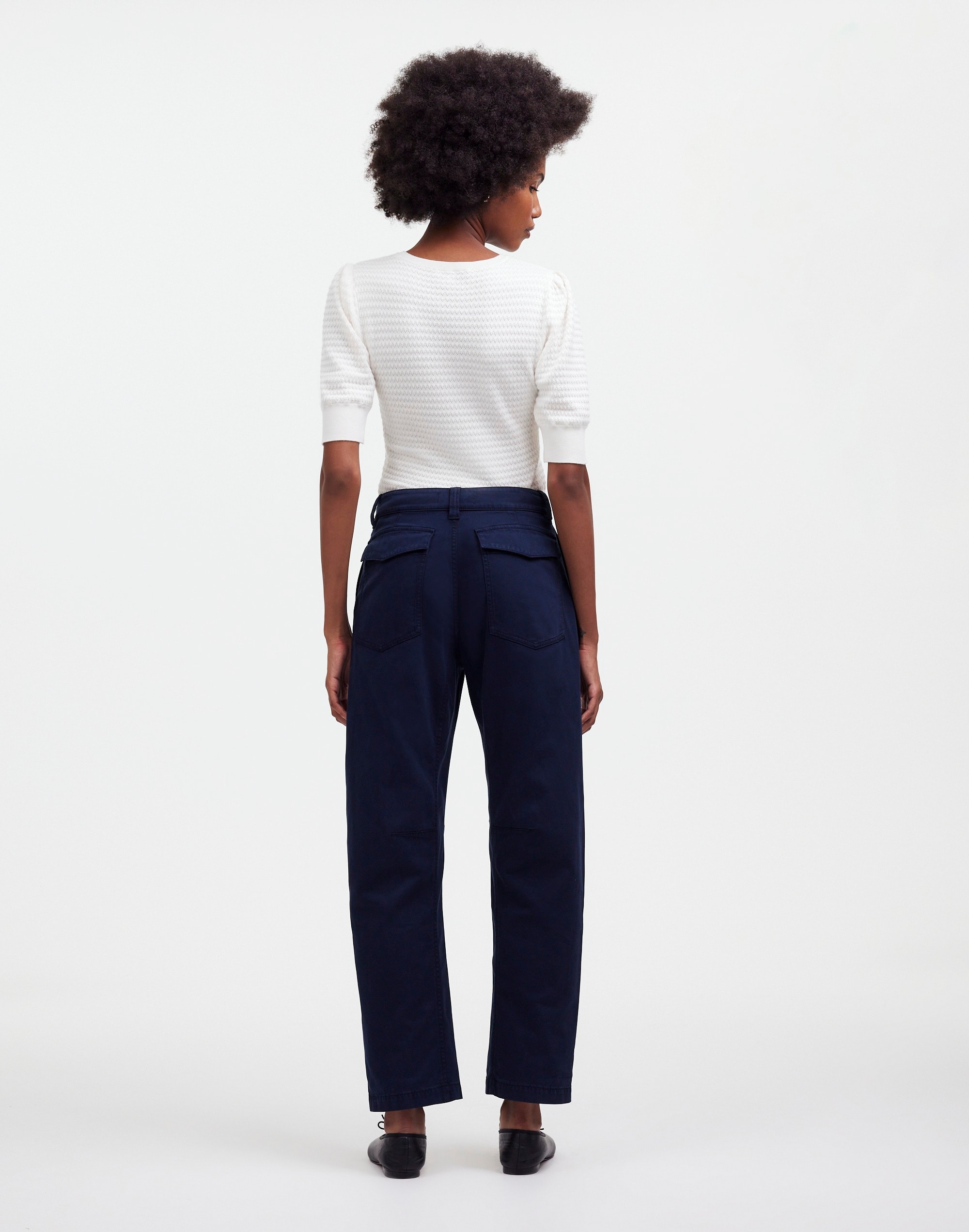 Darted Barrel-Leg Pants | Madewell