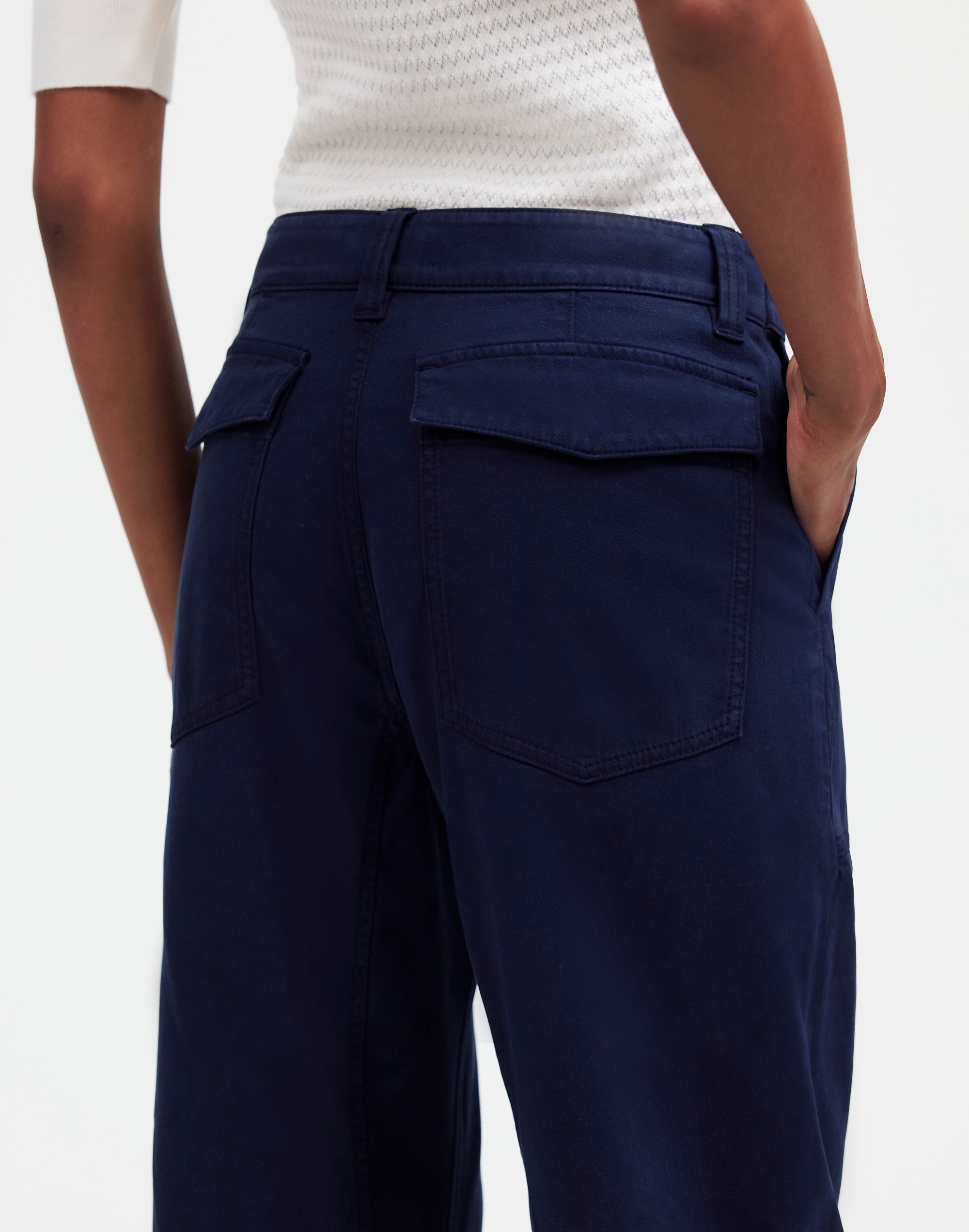 Darted Barrel-Leg Pants | Madewell