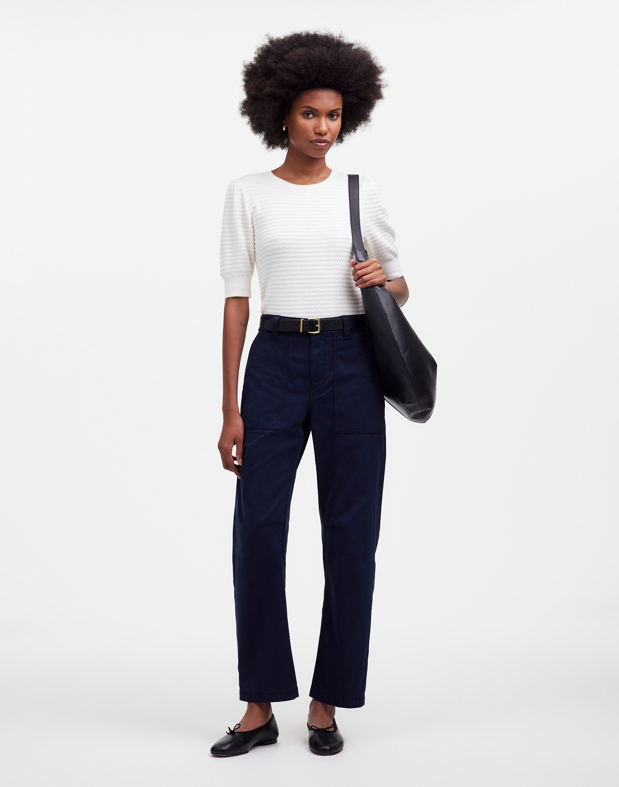 Darted Barrel-Leg Pants | Madewell