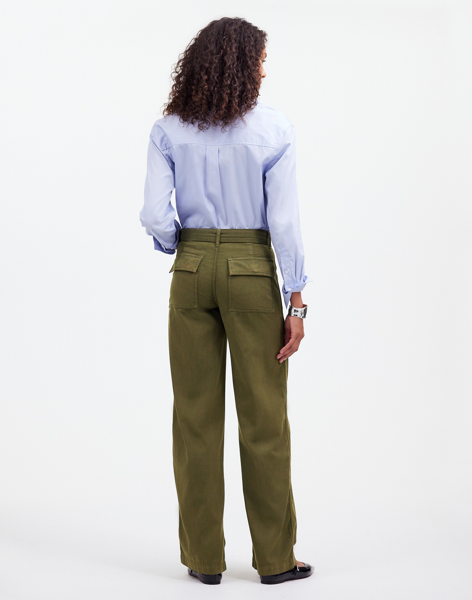 Belted Slouchy Straight Cargo Pants Garment Dye | Madewell