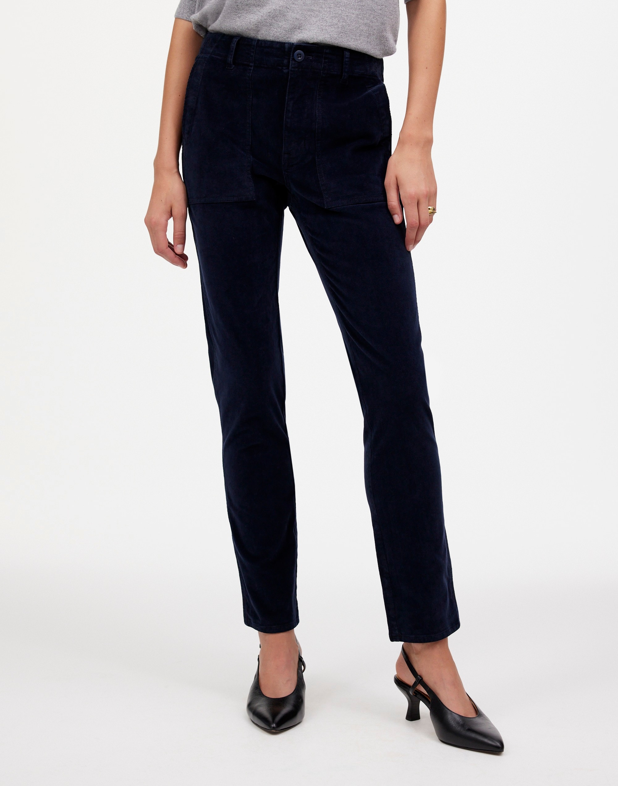 The Petite Slim Straight Trouser Pant Garment Dye Corduroy | Madewell