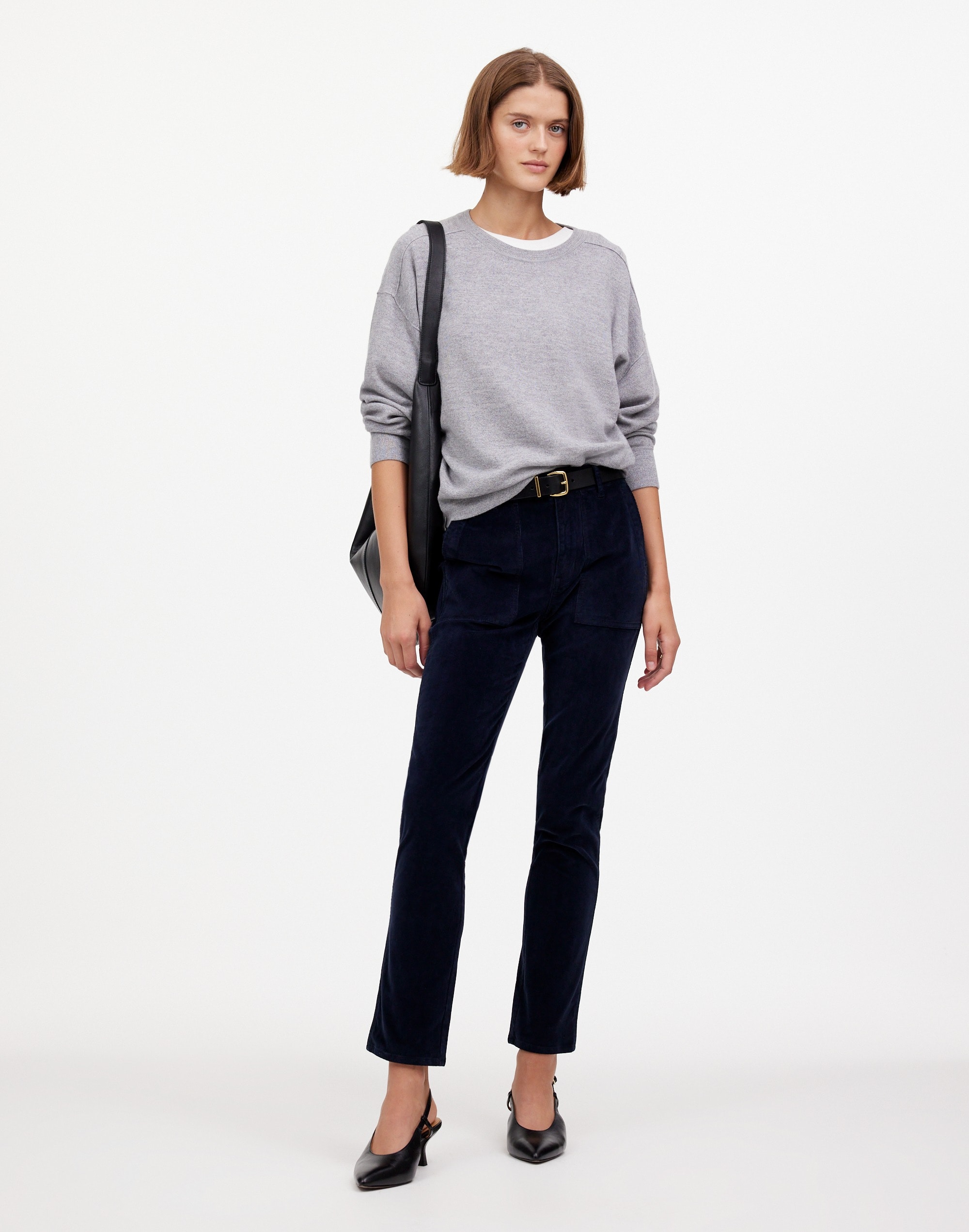 The Petite Slim Straight Trouser Pant Garment Dye Corduroy | Madewell