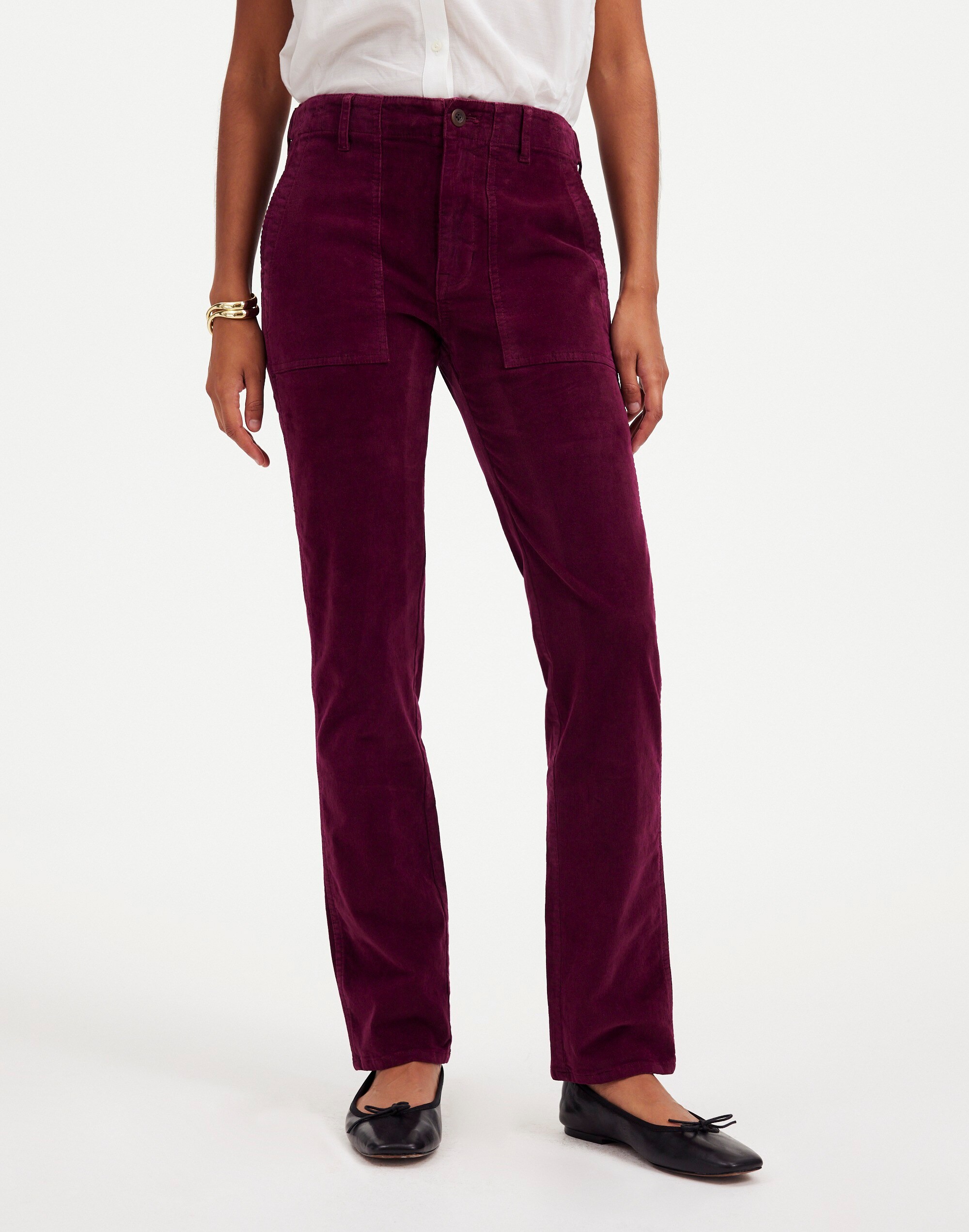 The Petite Slim Straight Trouser Pant Garment Dye Corduroy | Madewell