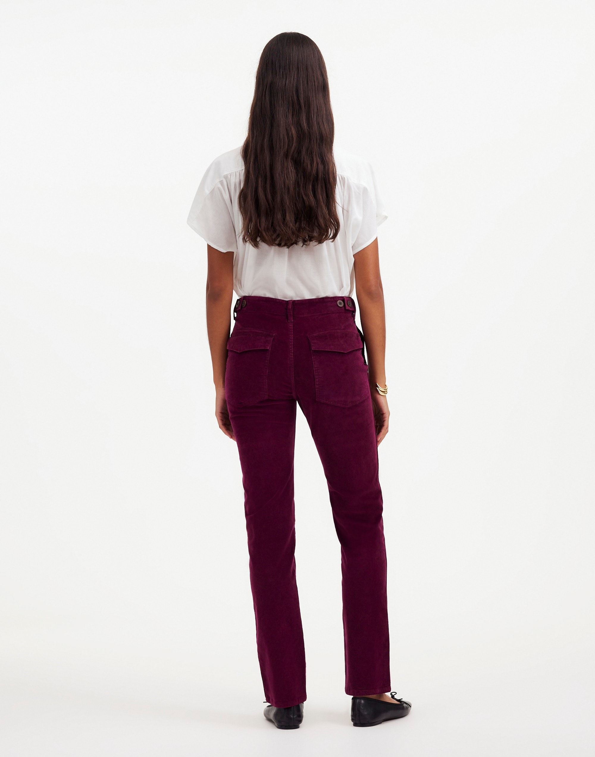 The Petite Slim Straight Trouser Pant Garment Dye Corduroy | Madewell