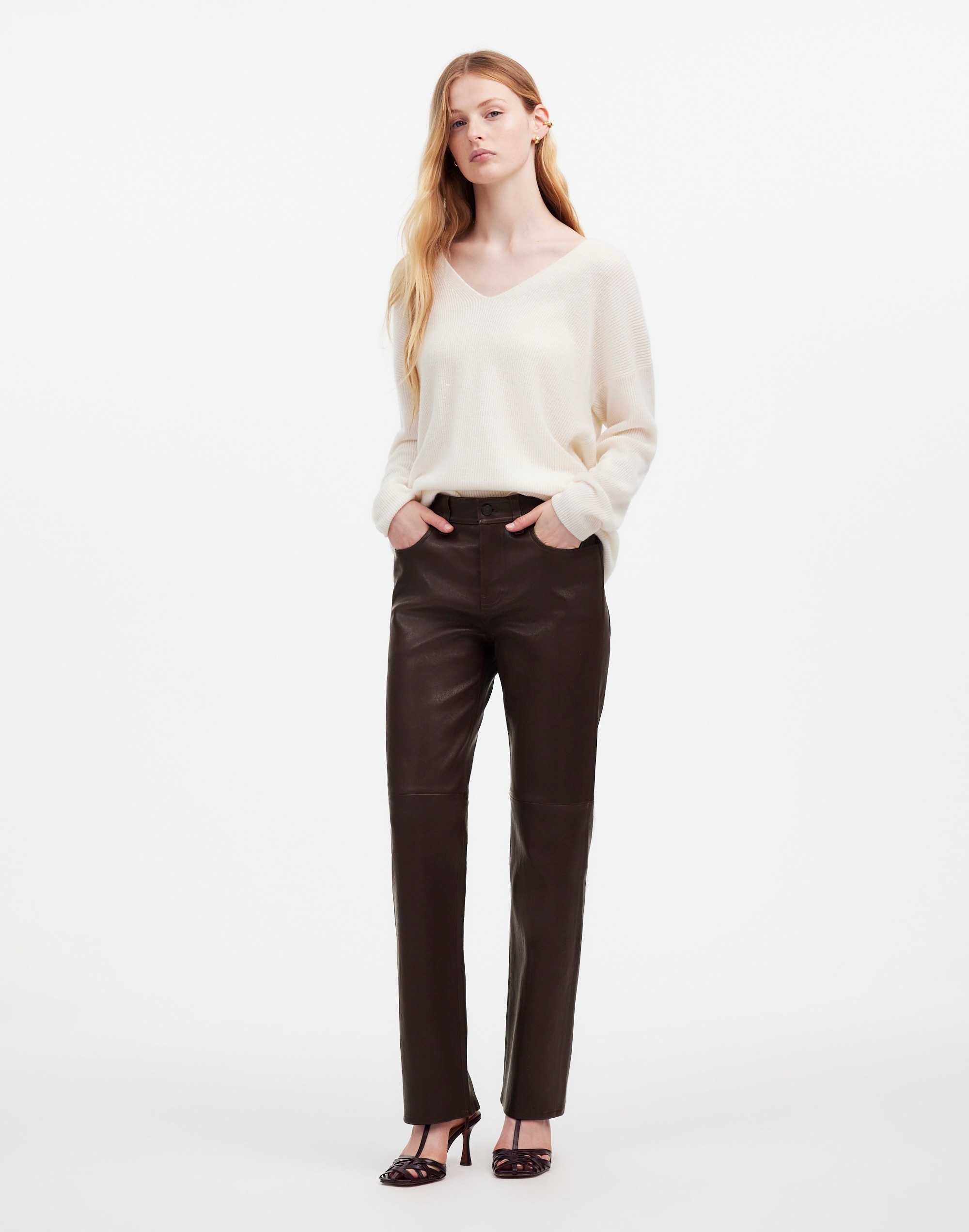 Mw 'the ''90s Straight Mid-rise Pant In Dark Coffee