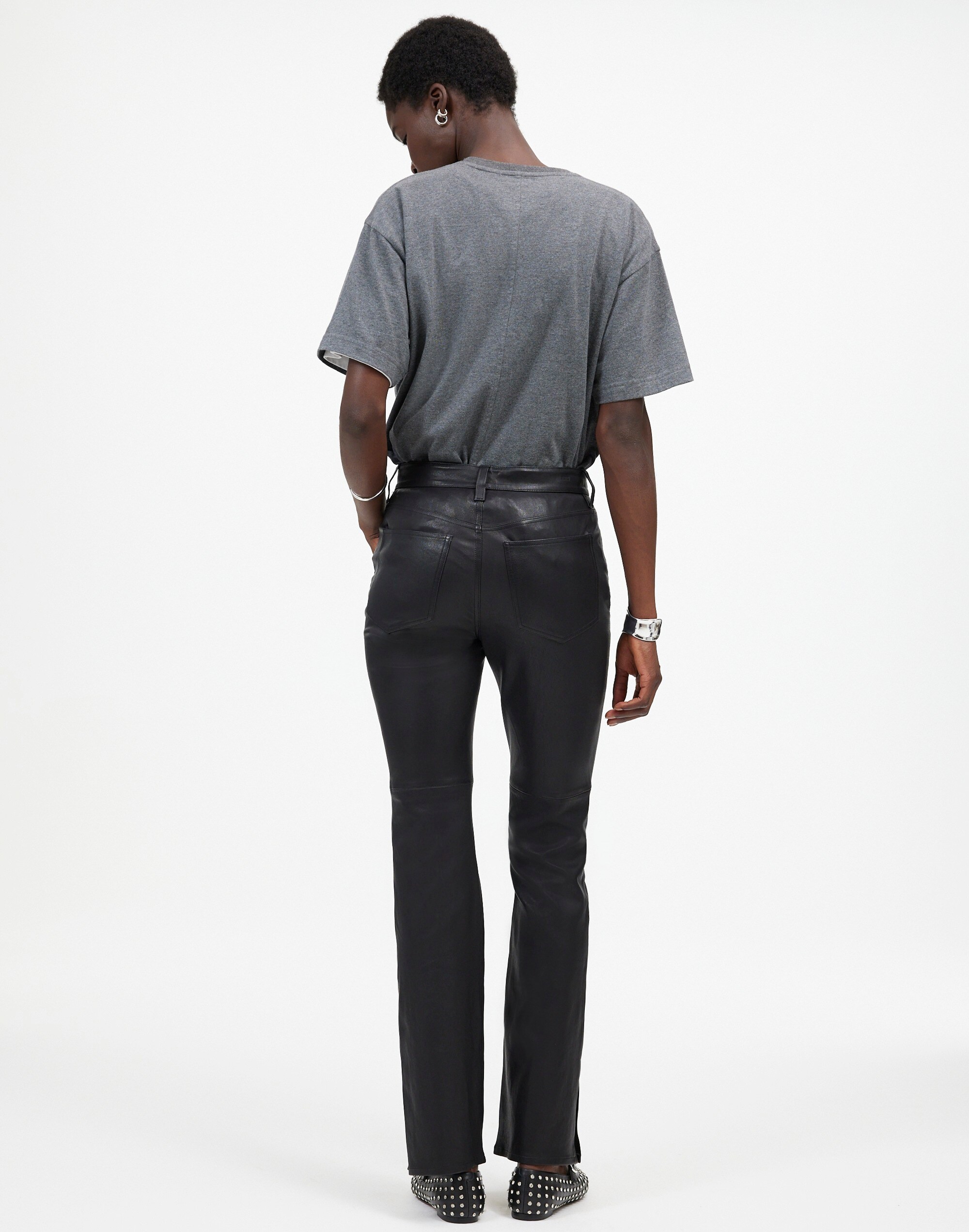 Kick Out Full-Length Pants Leather | Madewell