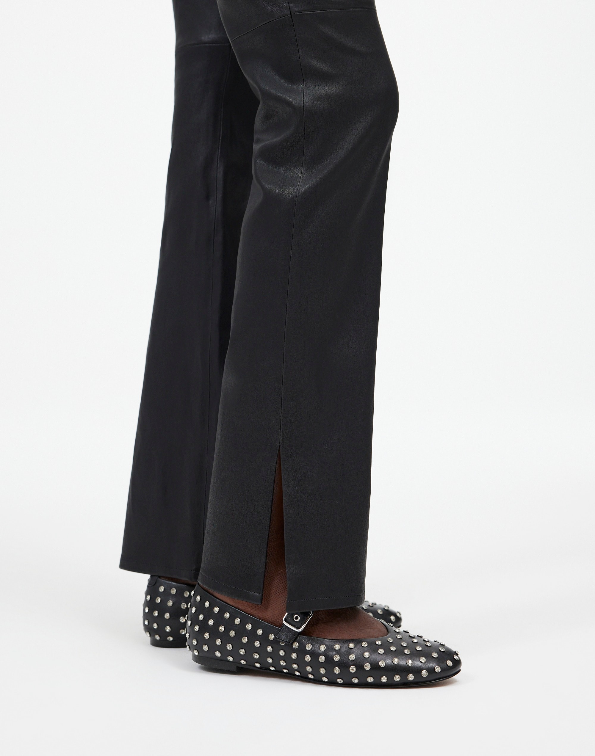 Kick Out Full-Length Pants Leather | Madewell