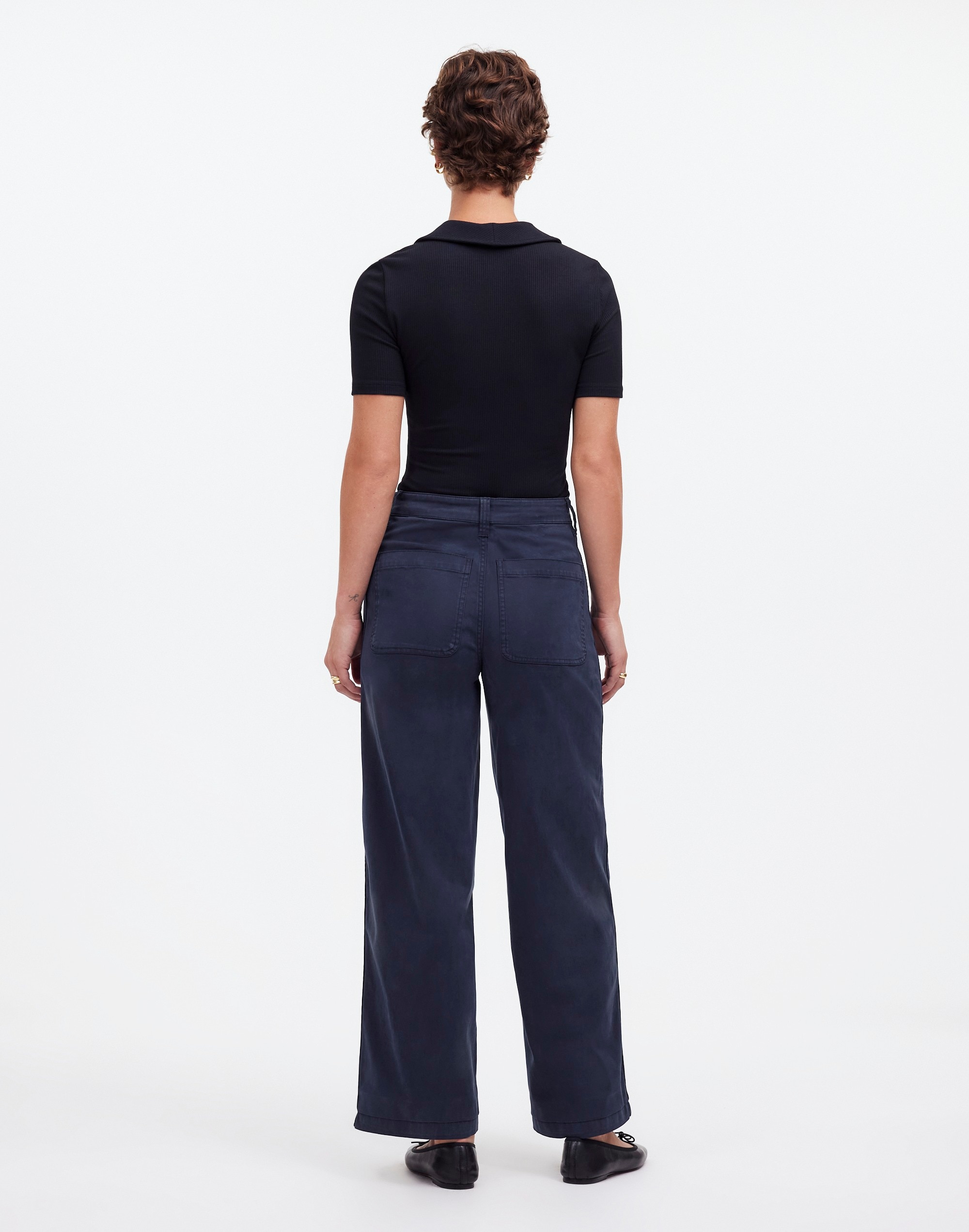 The Emmett Wide-Leg Pant: Patch Pocket Edition | Madewell