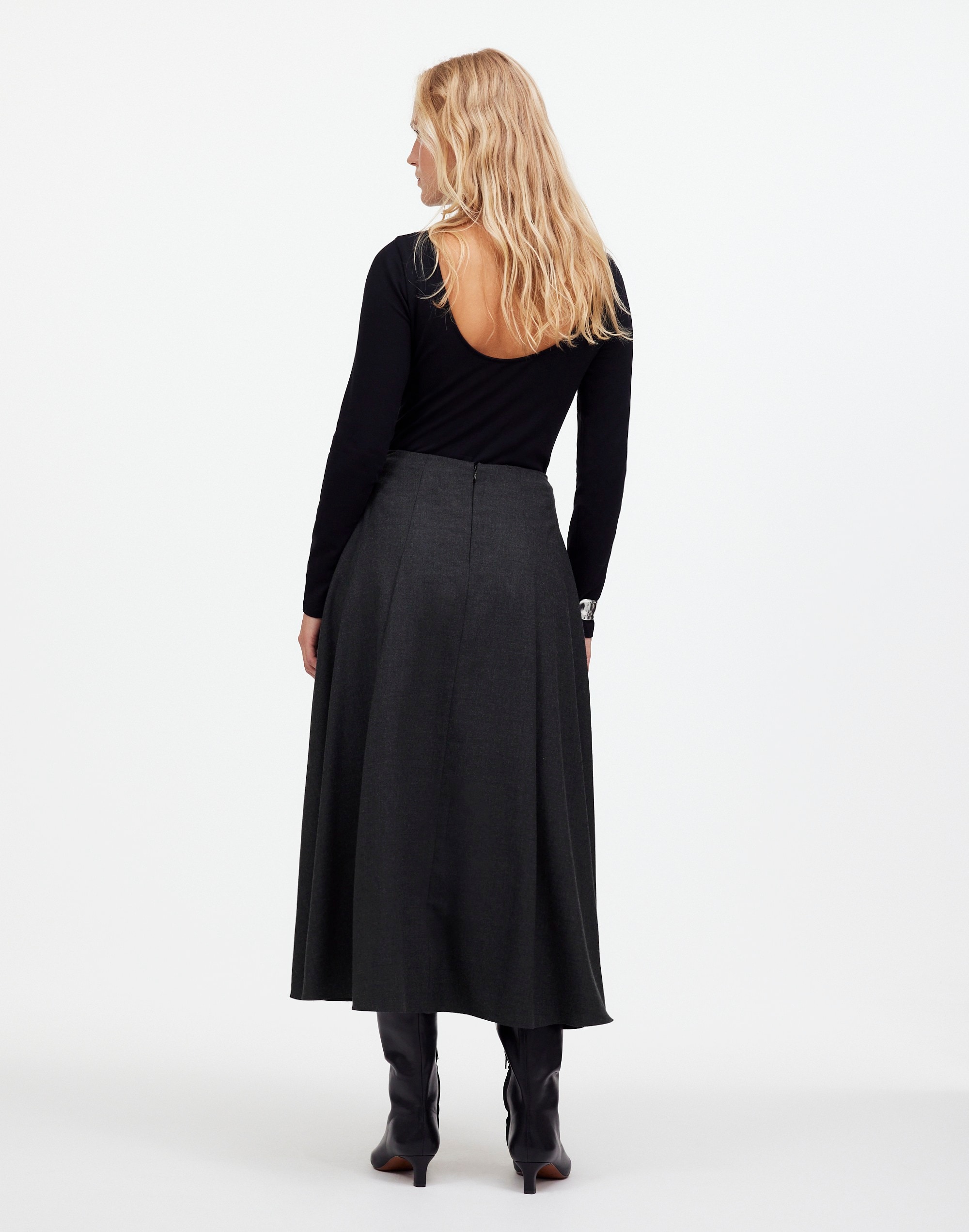 Flannel Pleated Maxi Skirt | Madewell