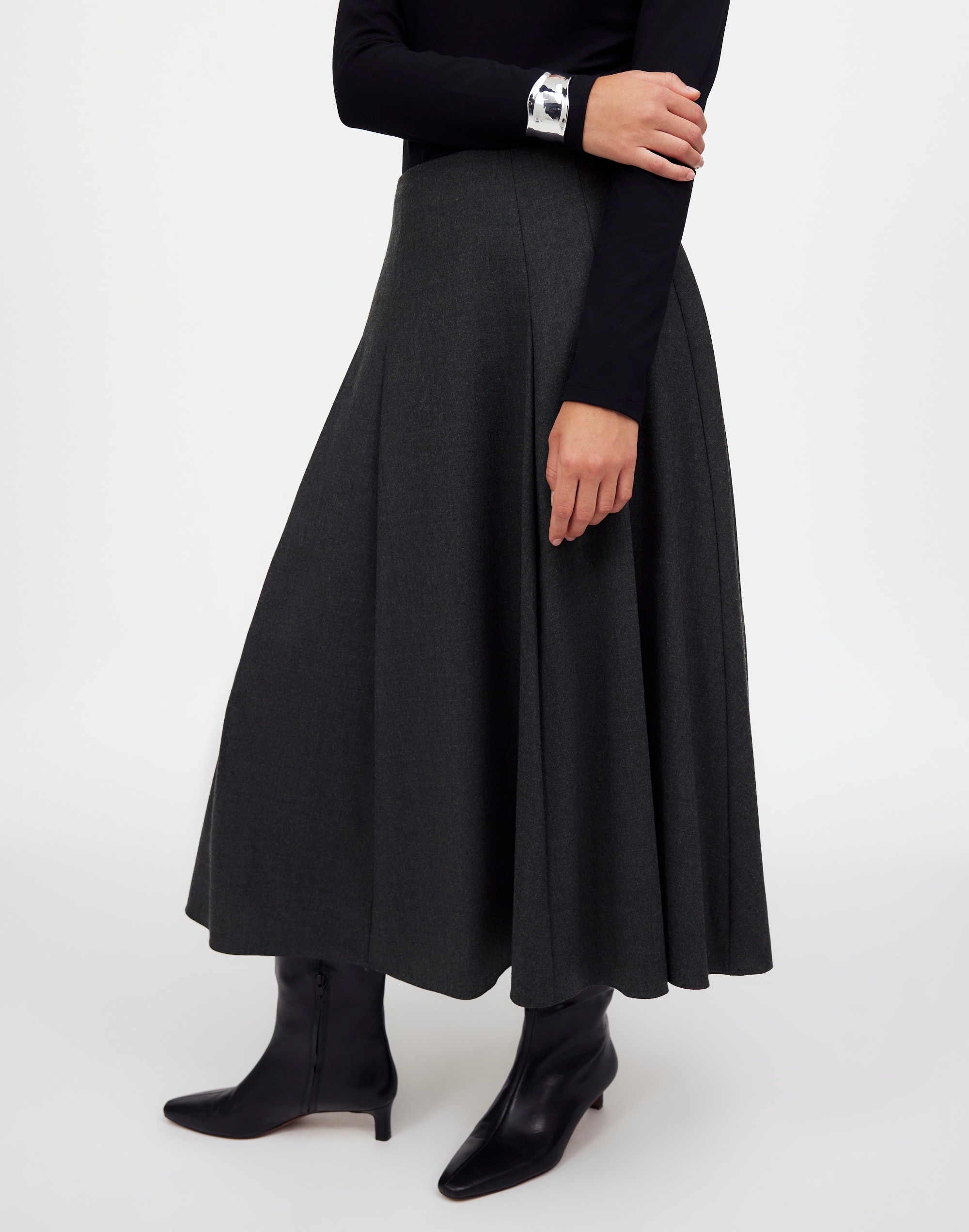 Flannel Pleated Maxi Skirt | Madewell