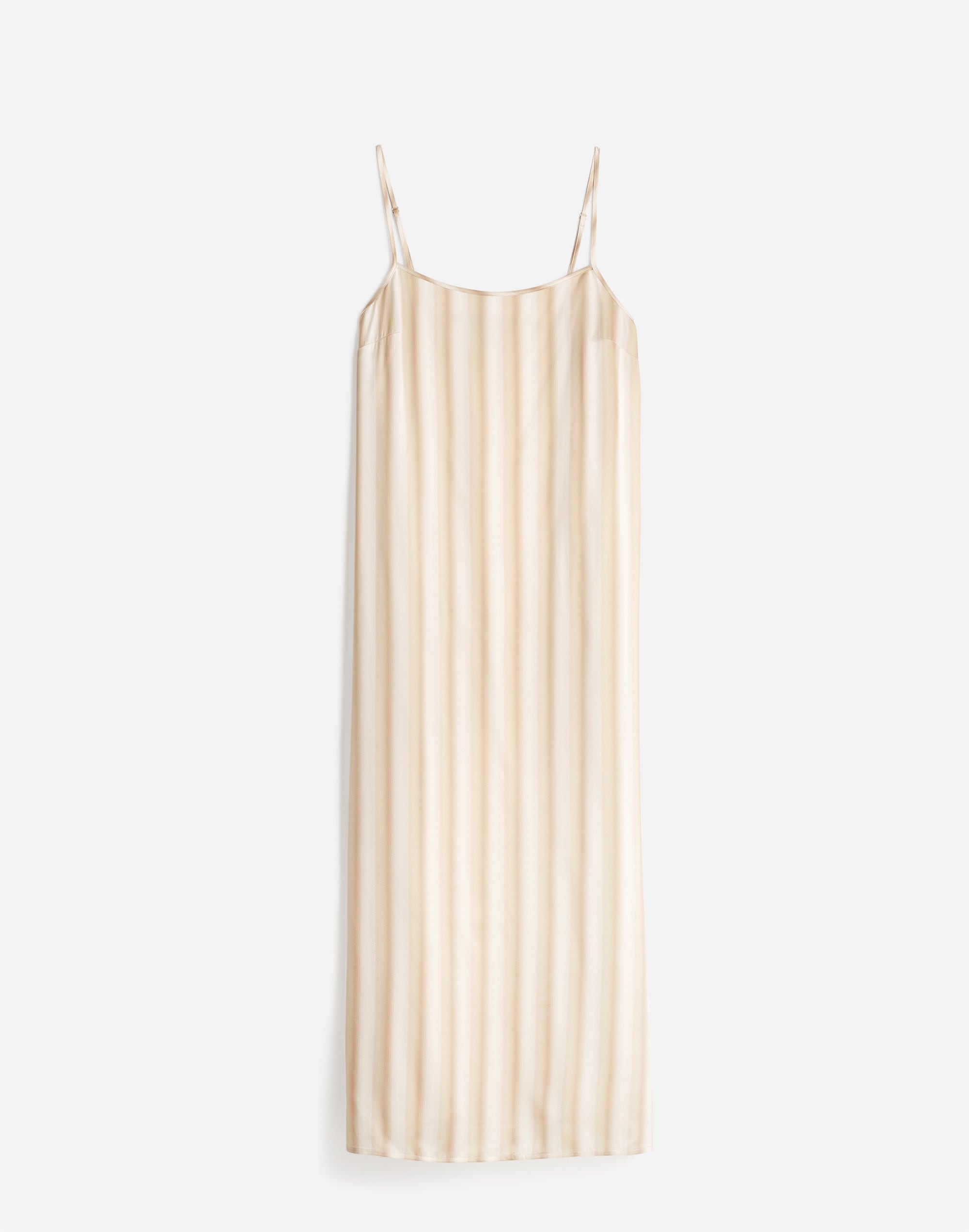 Midi Slip Dress Stripe Silk | Madewell