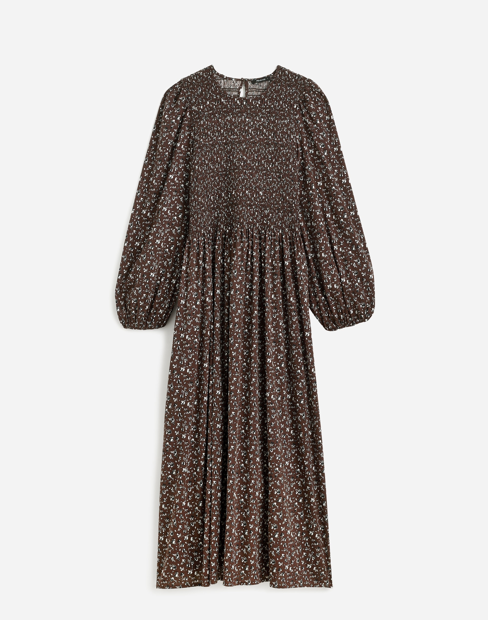 The Melody Long-Sleeve Smocked Midi Dress | Madewell