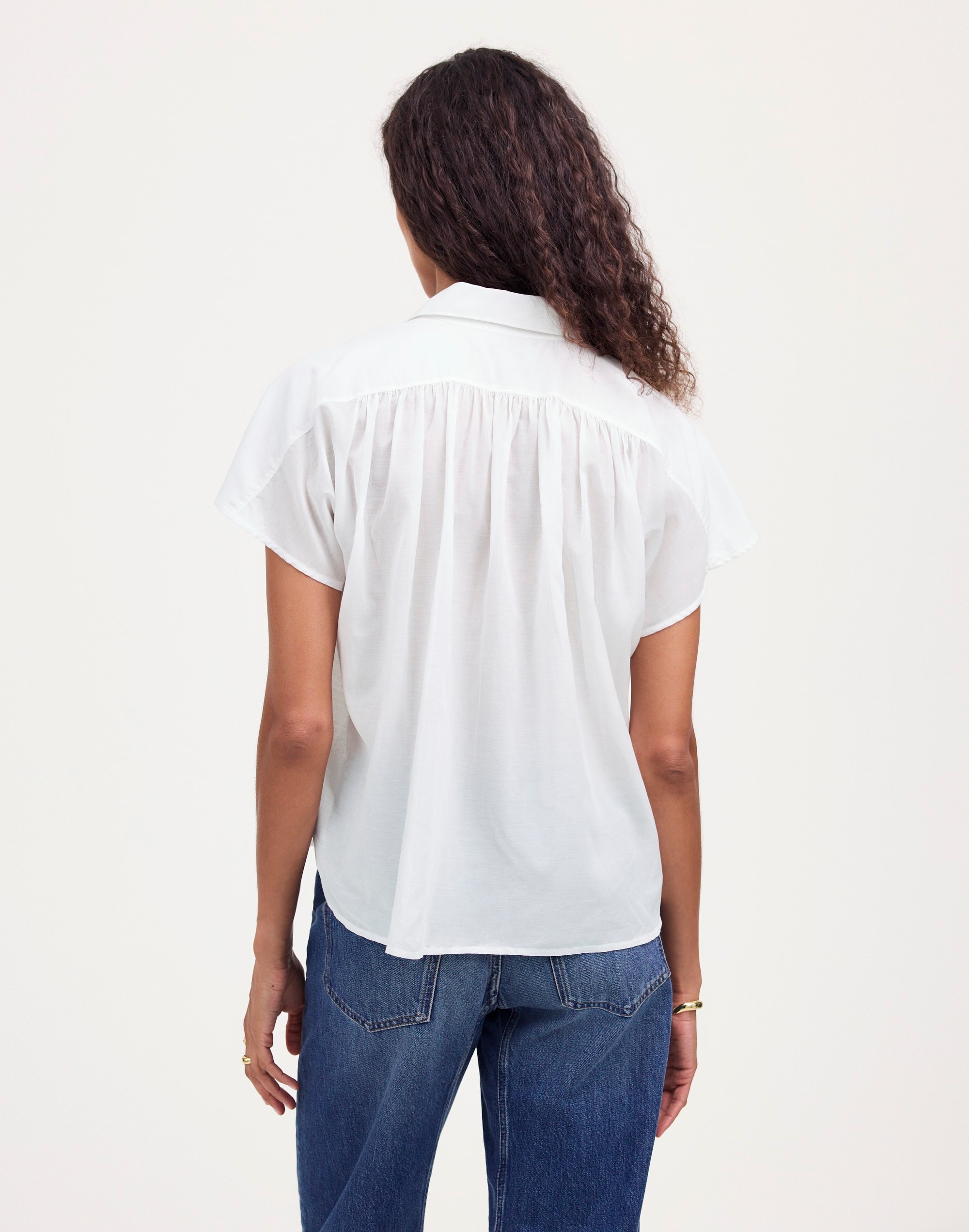 Cap-Sleeve A-Line Top | Madewell