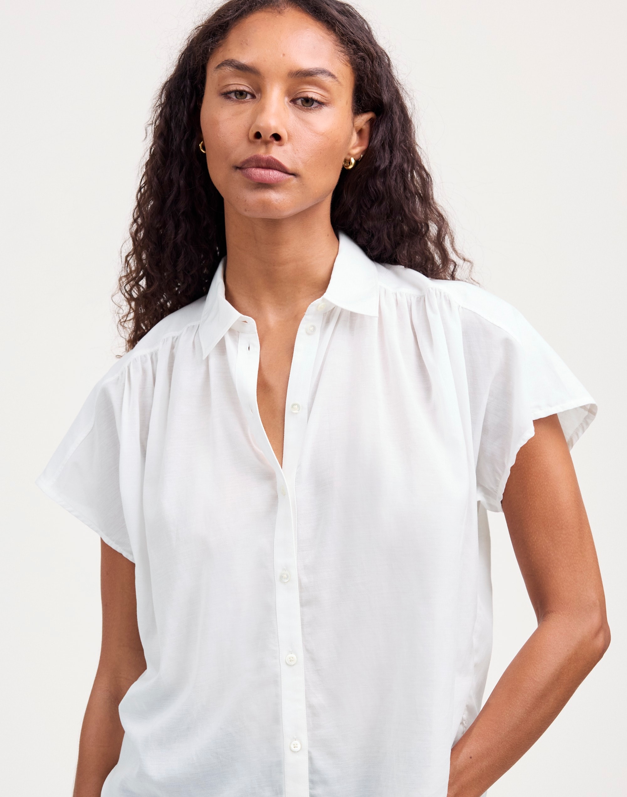 Cap-Sleeve A-Line Top | Madewell