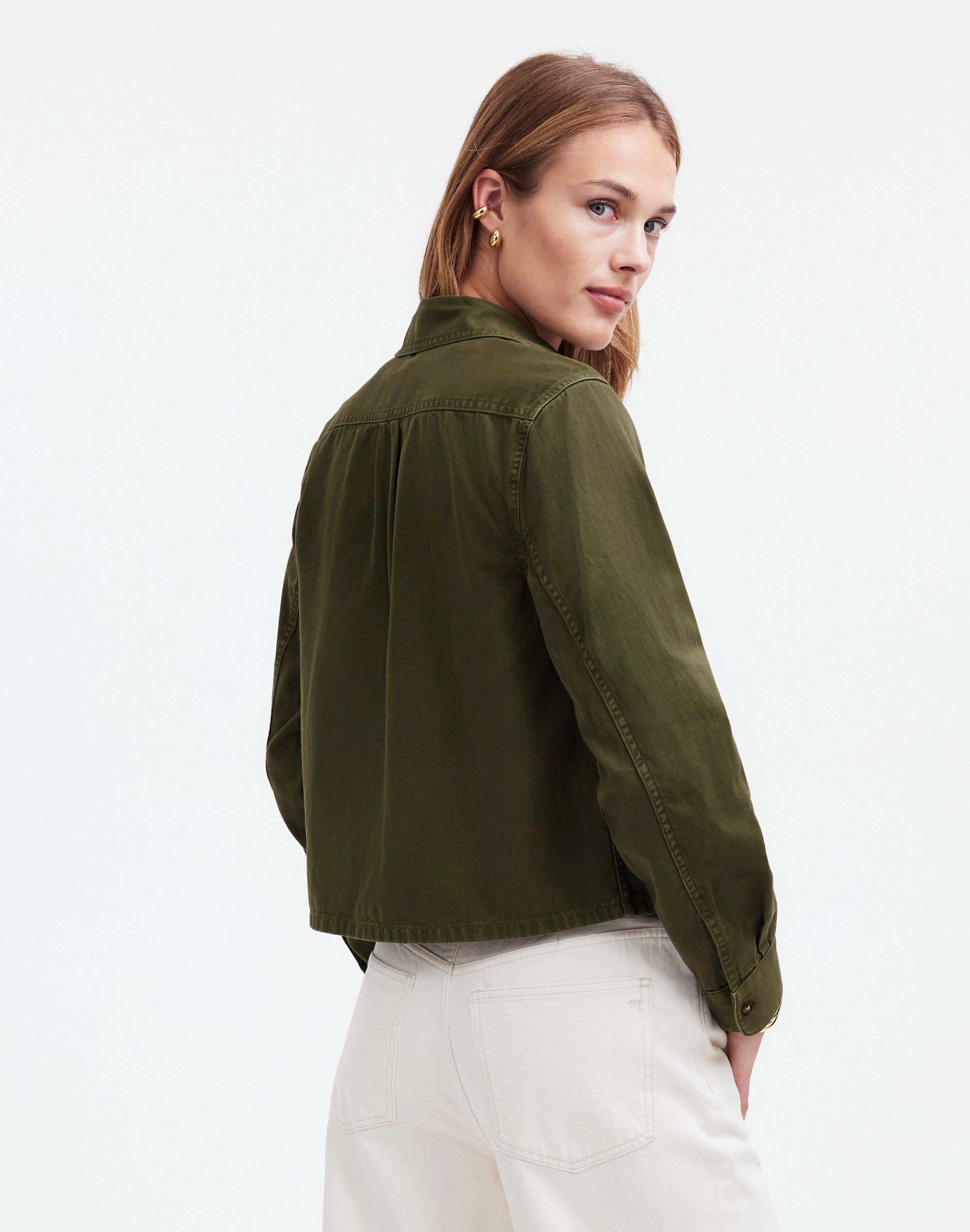 Pintucked Long-Sleeve Shirt Chino | Madewell