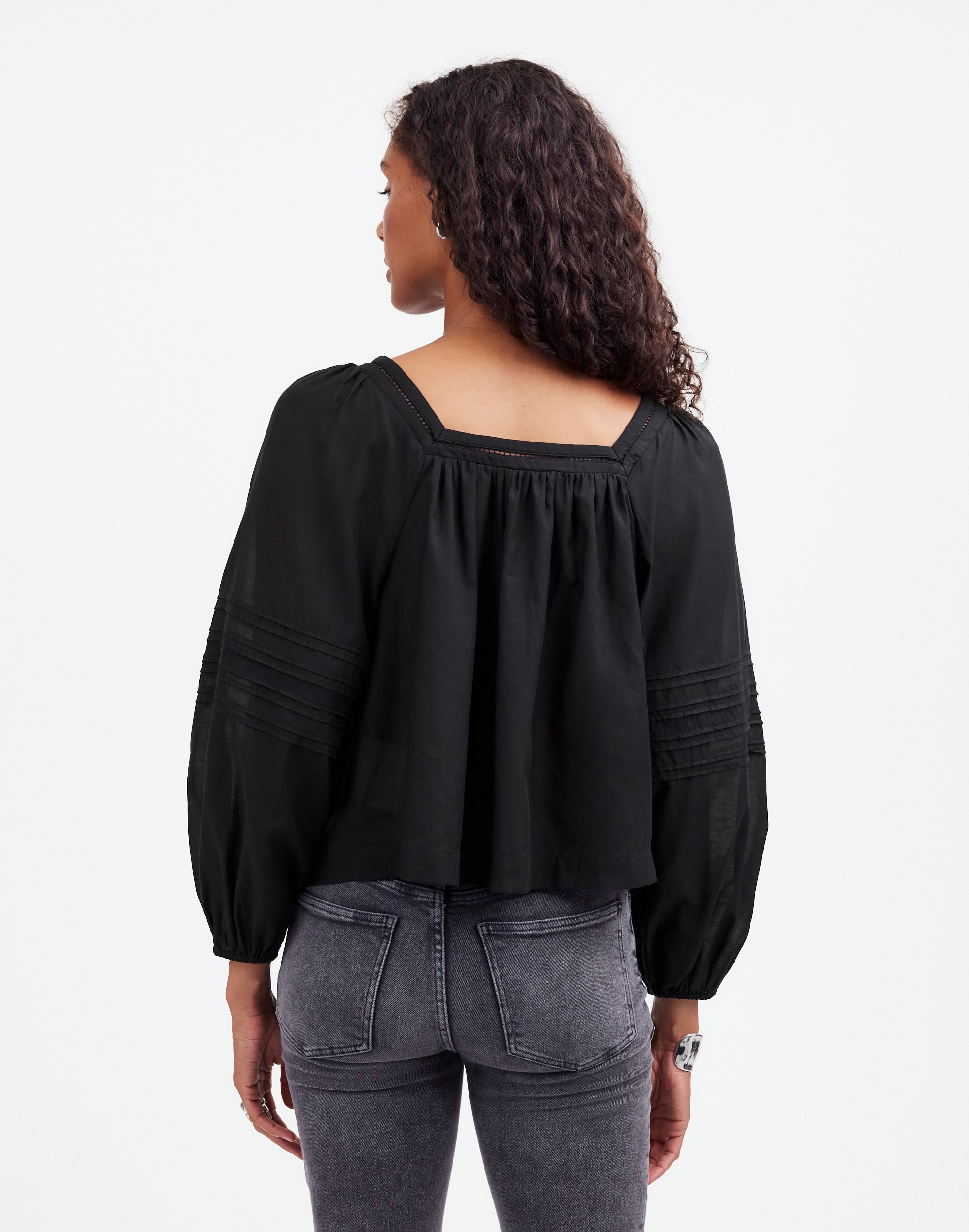 Square-Neck Long-Sleeve Top | Madewell